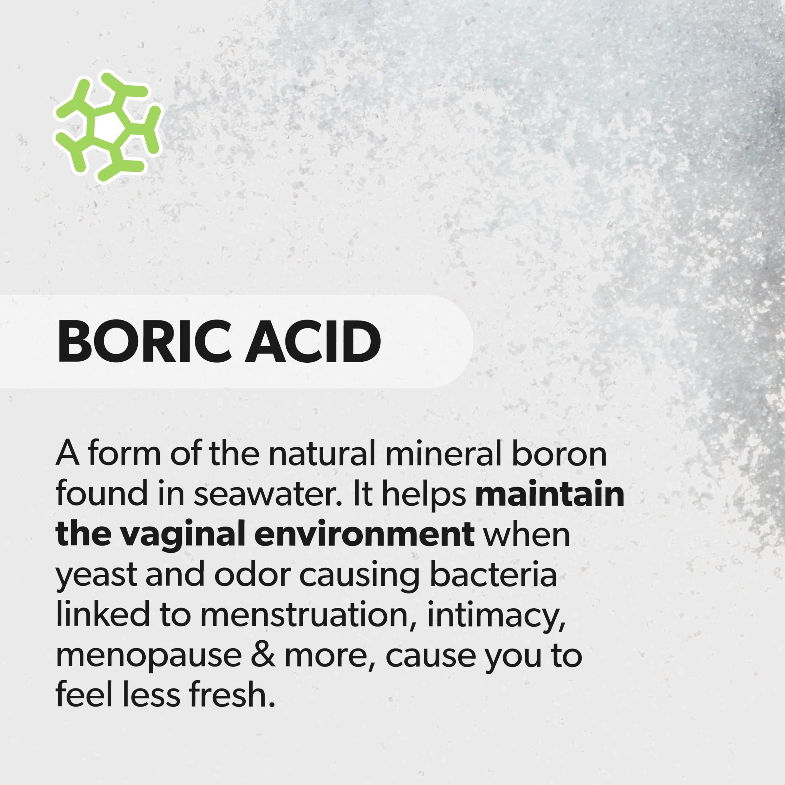 AZO® Boric Acid Vaginal Suppositories for Women, Helps Support Odor Control with Clinically Studied Boric Acid, Non-GMO, 30 Count AZOUS supplements