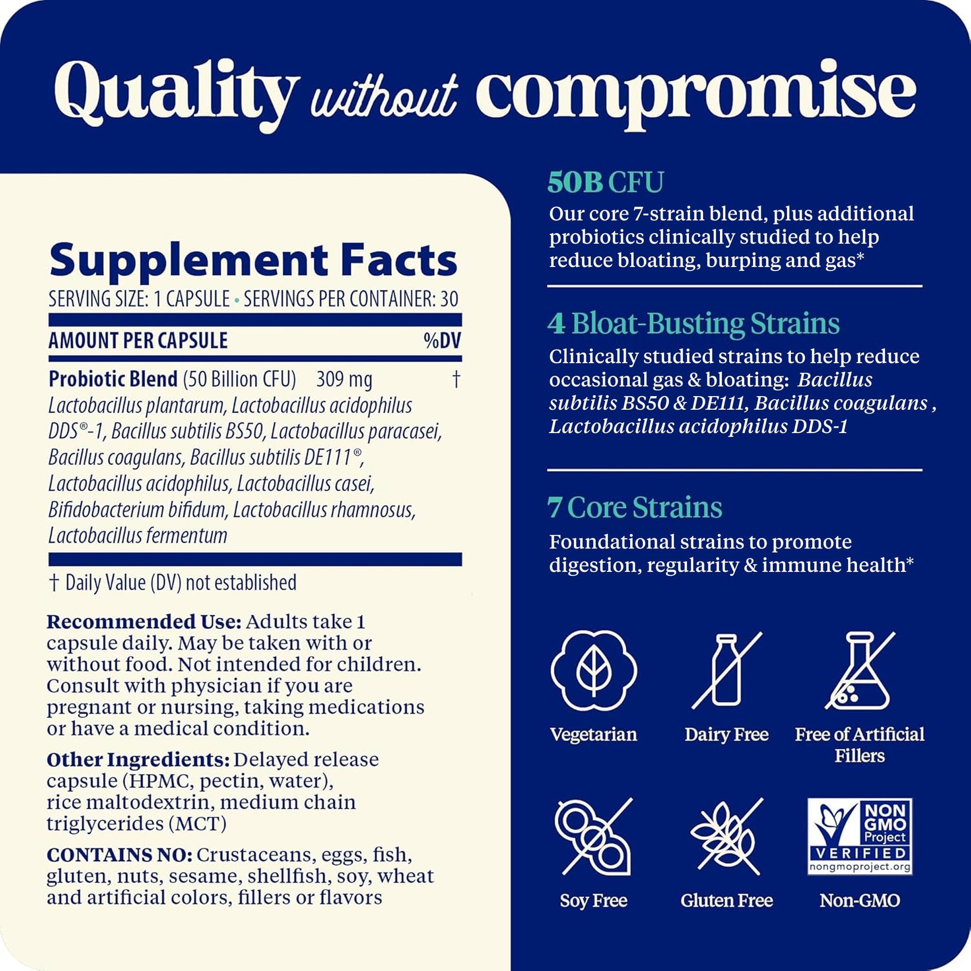 Enzymedica SubCulture Probiotics for Gas & Bloating, 50 Billion CFU, Supports Immune & Digestive Health, Regularity & Gut Flora, 30 Count EnzymedicaAu supplements