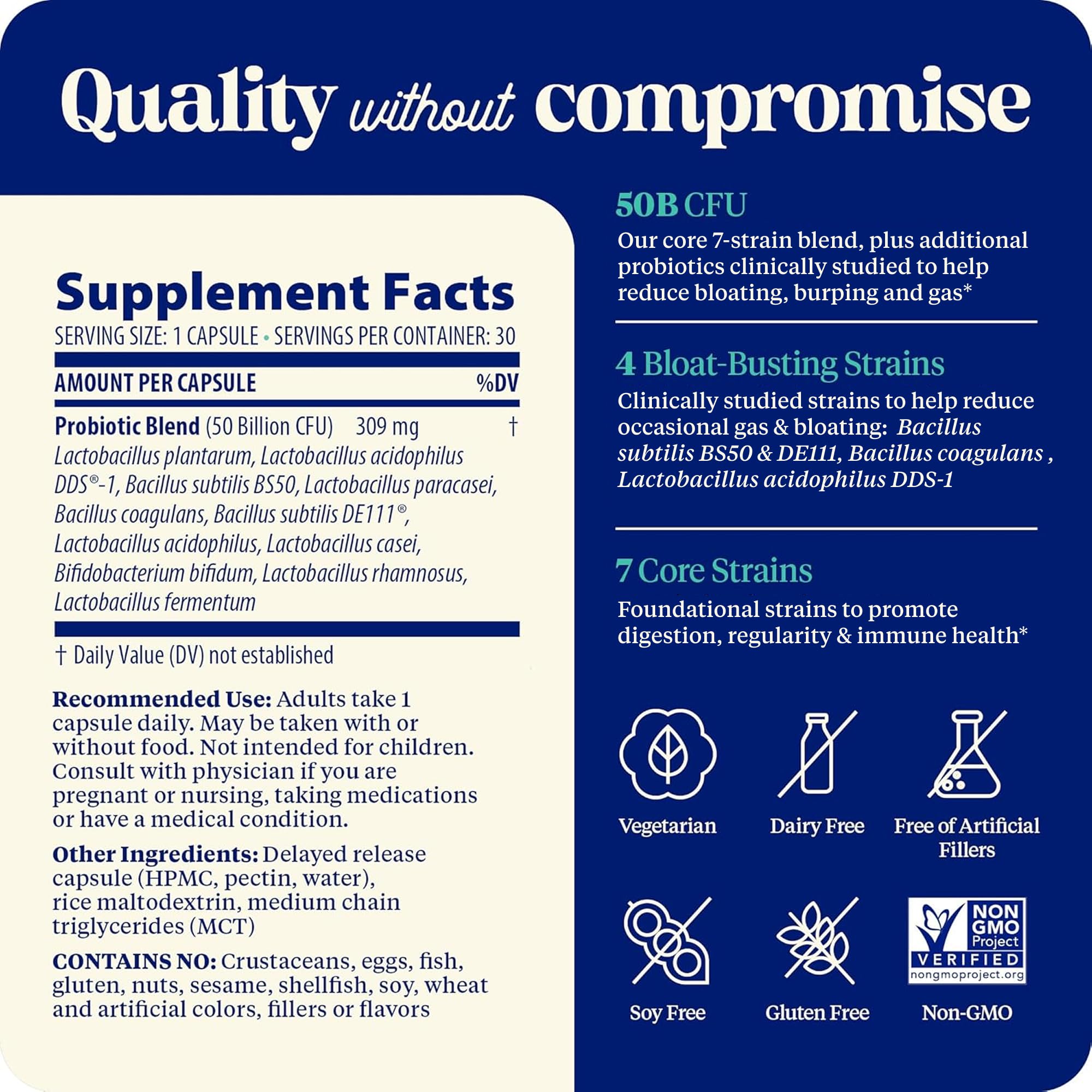 Enzymedica SubCulture Probiotics for Gas & Bloating, 50 Billion CFU, Supports Immune & Digestive Health, Regularity & Gut Flora, 30 Count EnzymedicaAu supplements