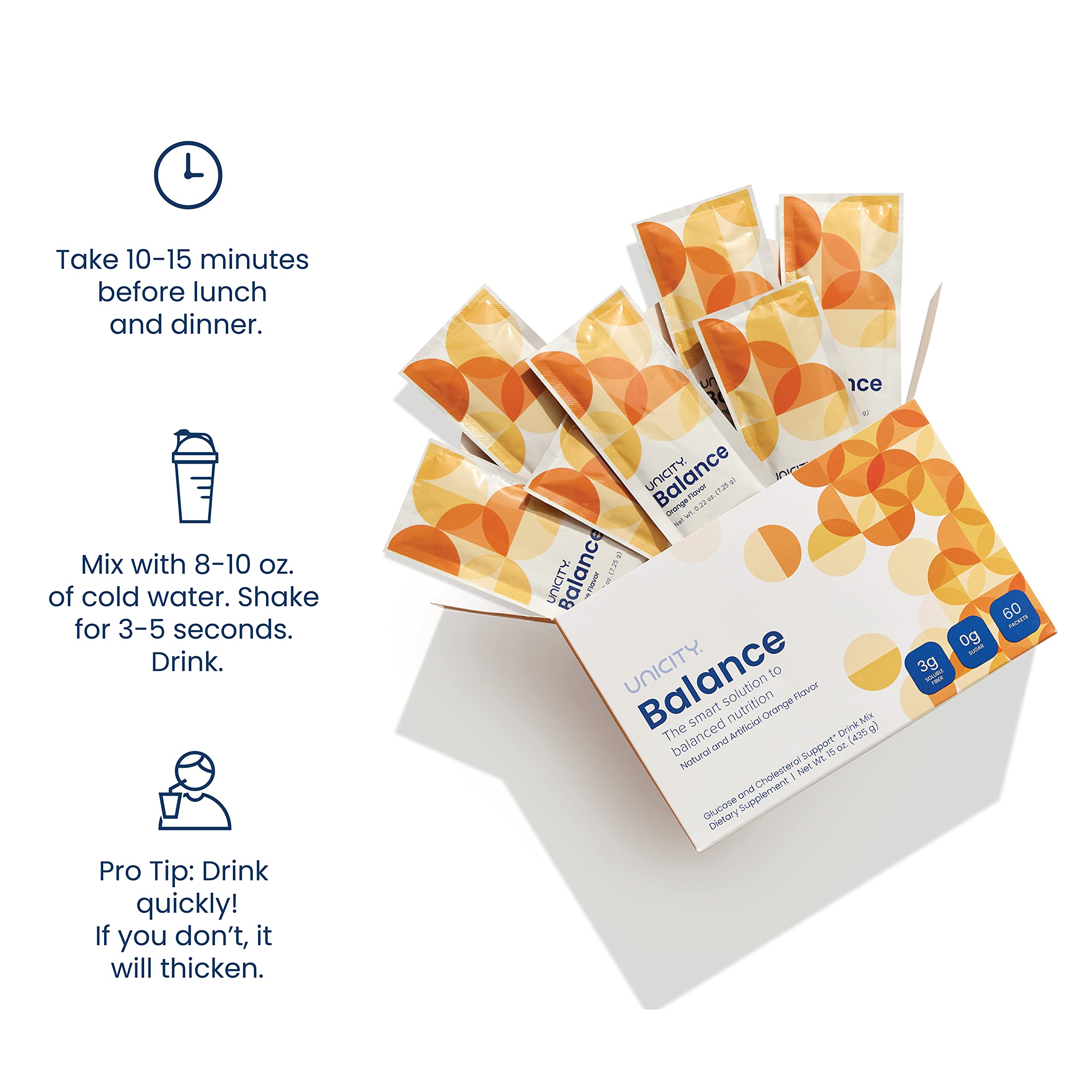UNICITY BALANCE ORANGE - Stay Full Longer by Slowing Carbohydrate Absorption UnicityUS supplements
