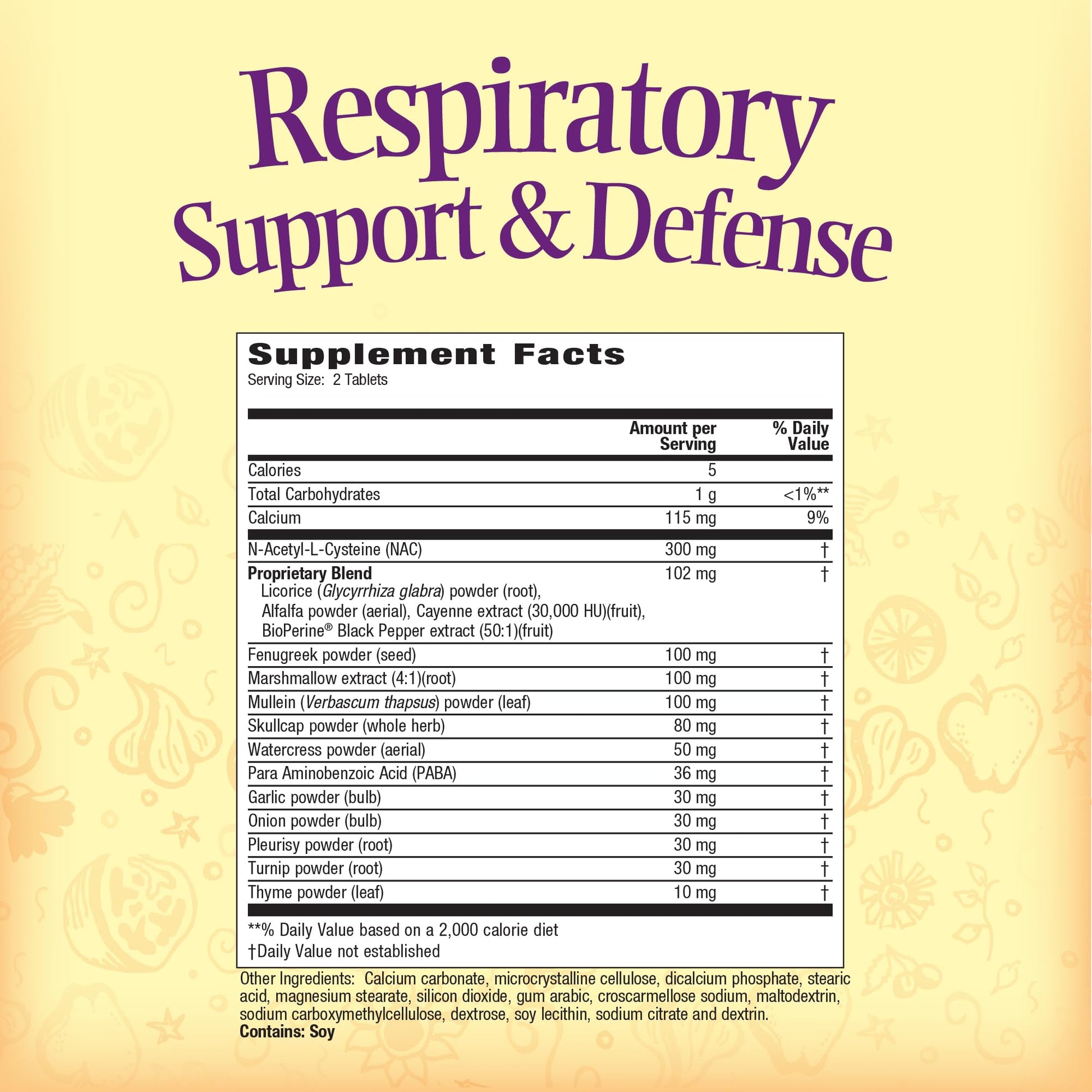 Nature's Secret Respiratory Support & Defense - 60 Tablets - Promotes Healthy Lungs & Bronchial Tract - With NAC, Fenugreek & Marshmallow - 30 Total Servings Nature's SecretAu supplements