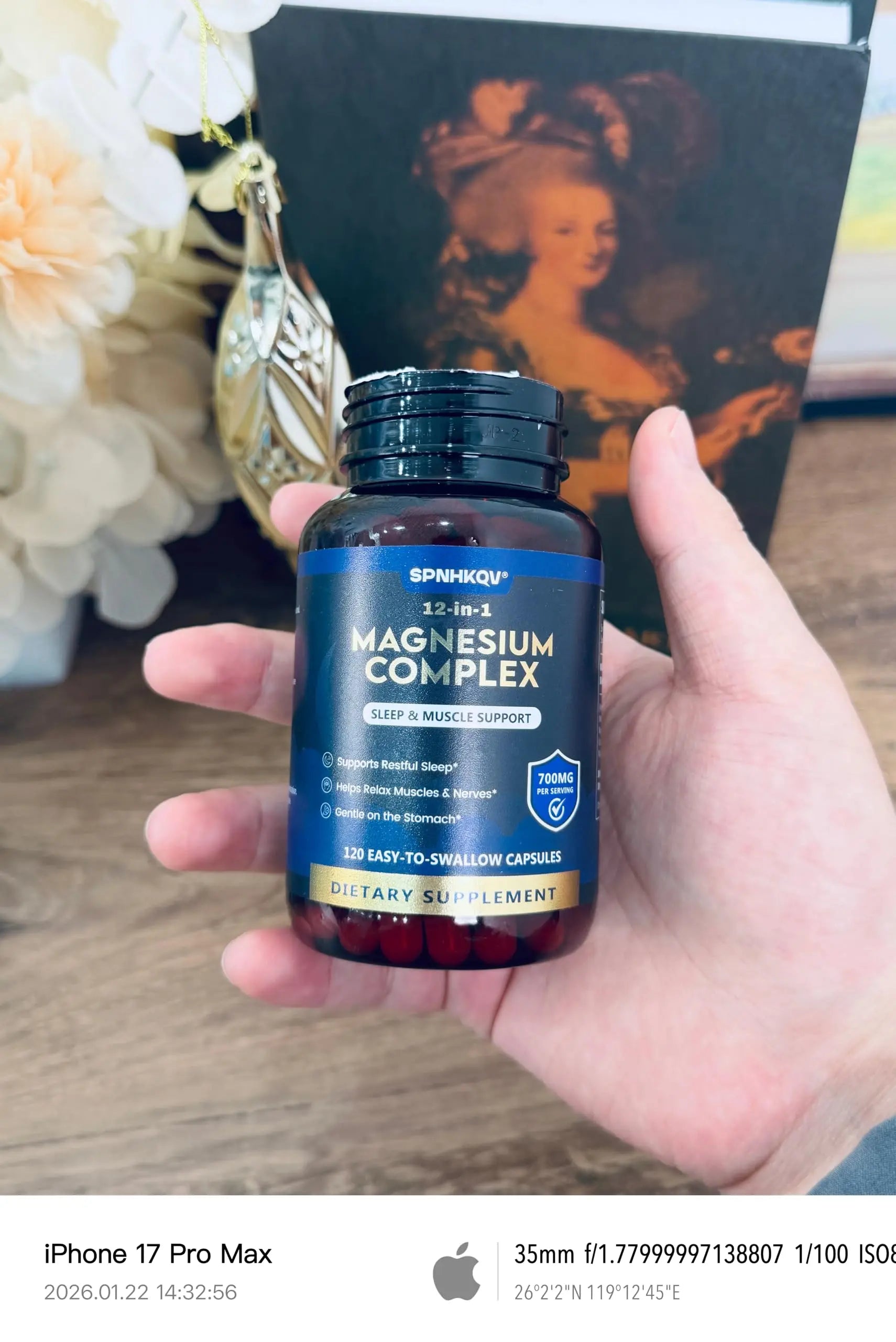SPNHKQV Magnesium 12-in-1 Complex Supplement – 700mg High Absorption Magnesium Glycinate Capsules for Women & Men – Muscle, Nerve & Sleep Support – 120 Vegan Capsules SPNHKOVnz supplements