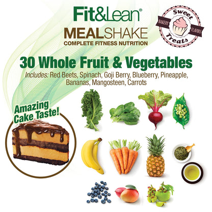 Fit & Lean Meal Shake Meal Replacement with Protein, Fiber, Probiotics and Organic Fruits Fit & LeanUS supplements