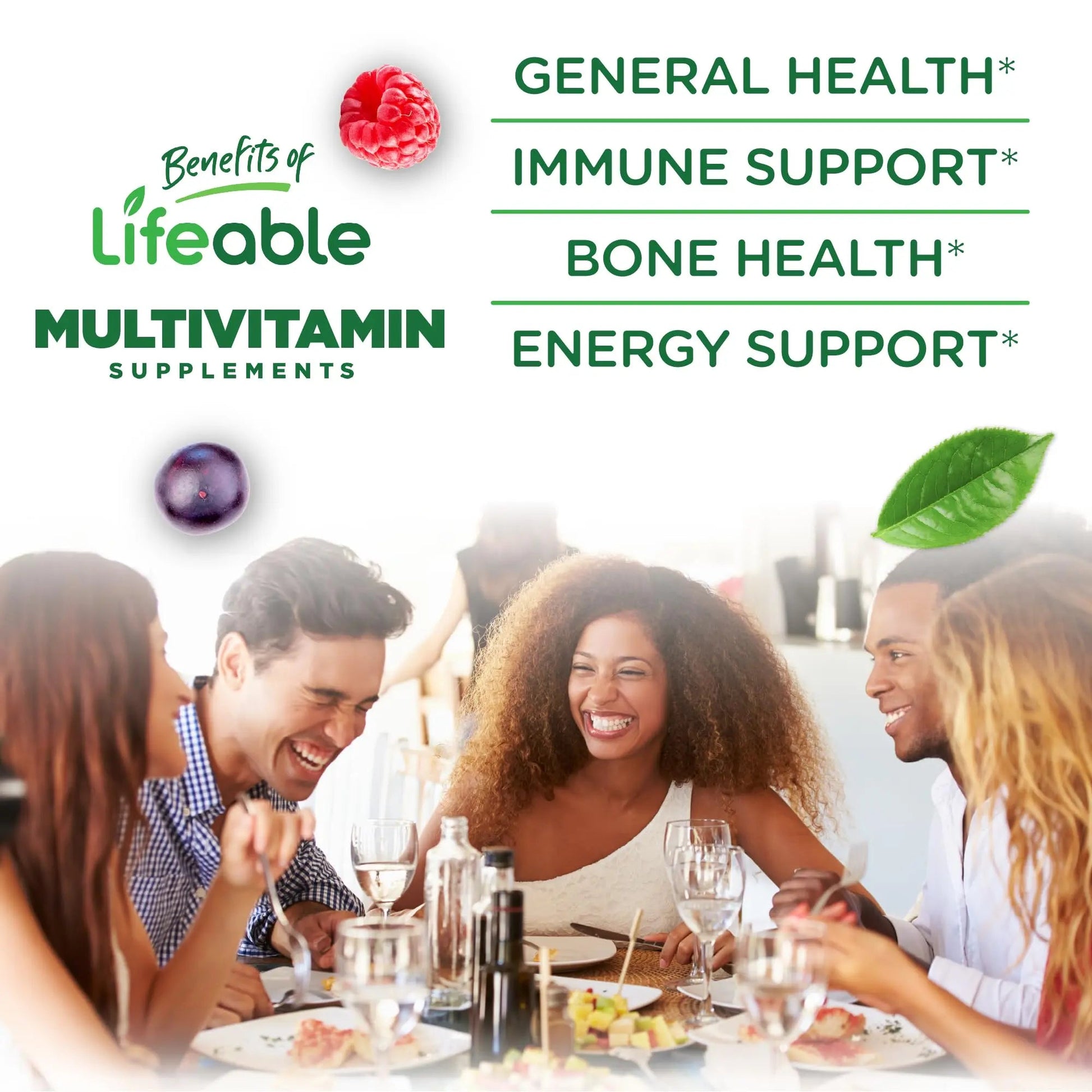 Lifeable Sugar Free Multivitamin Gummies | with Iron Vitamin A, C, D, E, Niacin, B6, Folate, B12, Biotin, Pantothenic Acid, Zinc | LifeableAu supplements