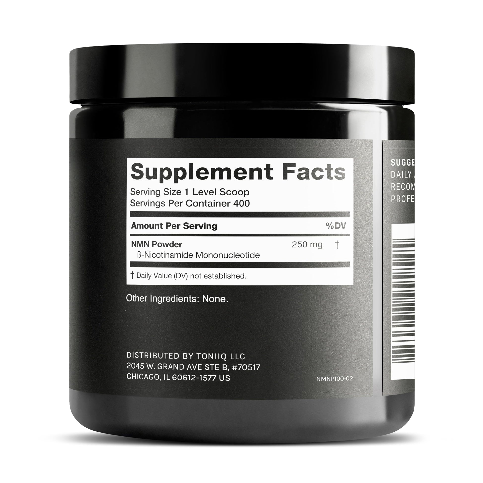 Toniiq Ultra High Purity NMN Powder - 100 Grams - 99.5% Highly Purified and Highly Bioavailable - Fully Stabilized Formula - Supports NAD+ Levels - Nicotinamide Mononucleotide Powder Supplement ToniiqAu supplements