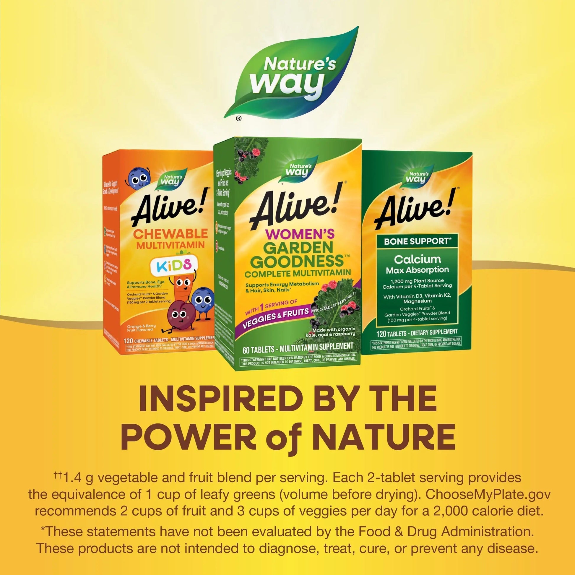 Nature's Way Alive! Garden Goodness Multivitamin for Women, High Potency B-Vitamins to Support Cellular Energy Nature's WayAu supplements