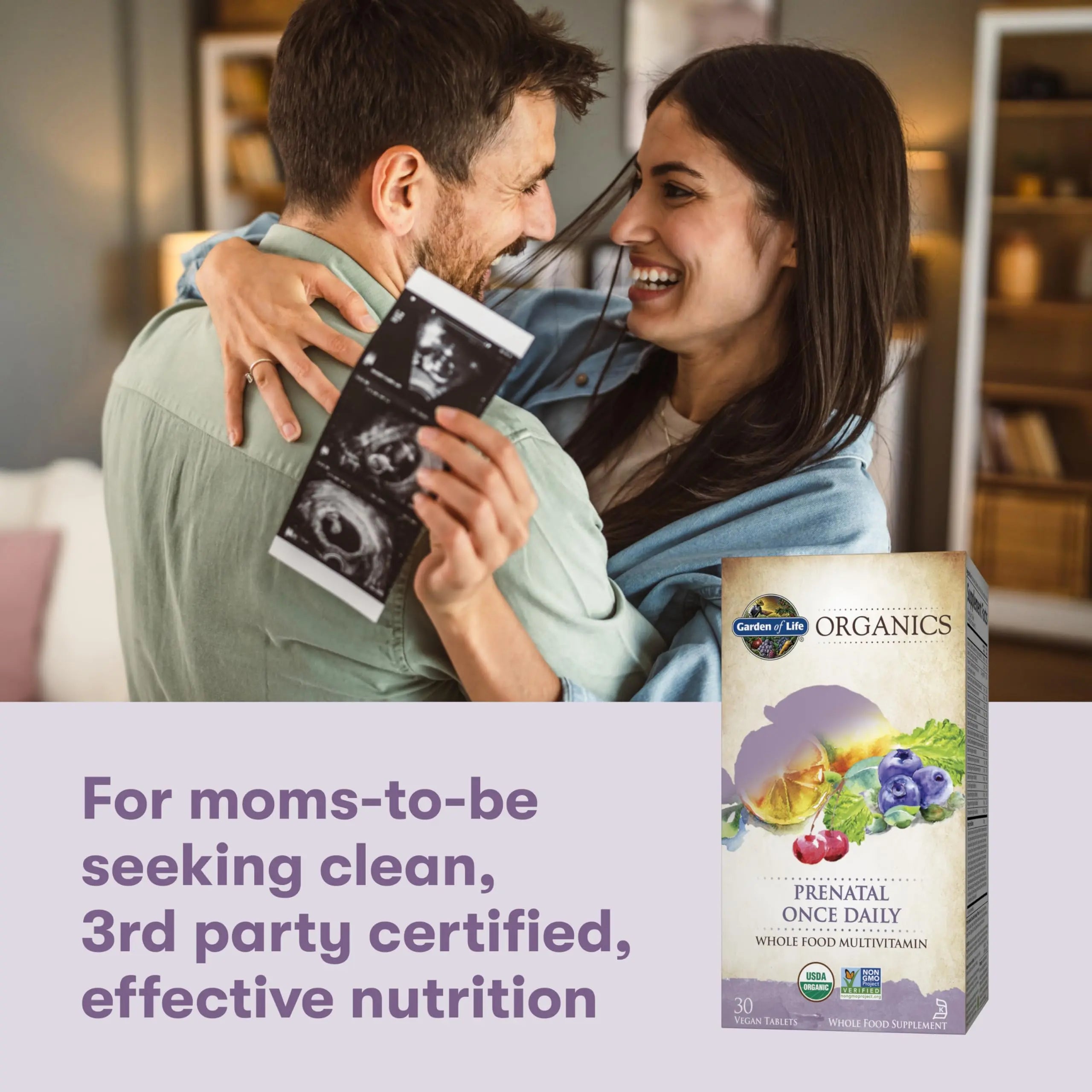 Garden of Life Organics Prenatal Vitamin: Folate for Energy & Healthy Fetal Development, Non-constipating Iron, Vitamin C, B6, B12, D3 – Organic, Non-GMO, Gluten-Free, Vegan, 30 Day Supply Garden of Lifenz supplements