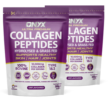 Collagen Powder 600g - 60 Servings - Collagen Peptides Supplement with High ONYX INGREDIENTS 101Au supplements