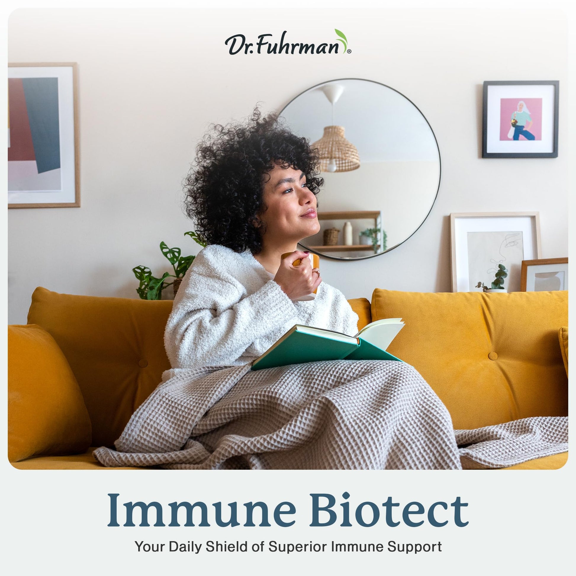 Dr. Fuhrman All Natural Immune Support Supplement | Whole-Food Derived Vitamin for Immunity Defense | Organic Mushrooms, & Berries | Organic Lion’s Mane, Maitake, Reishi, and Elderberry | 120 Caps Dr. FuhrmanAu supplements
