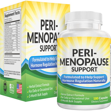 Perimenopause Support (3-Month) Supplement Blend | Women's Health & Hormone Support with 11 Herbs & Extracts | Female Hormonal Balance Supplements | 90-Day Bulk Supply | 180 Capsules Elevate Recovery SupplementsAu supplements