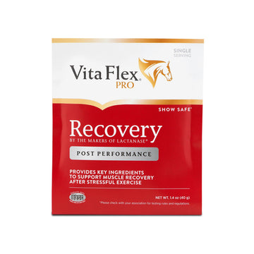 Vita Flex Pro Recovery by the Makers of Lactanase, Post Performance Horse Supplements 40 g, Show Safe Muscle Recovery Supplements, Amino Acids for Horses, Strength & Joint Health Vita FlexAu supplements
