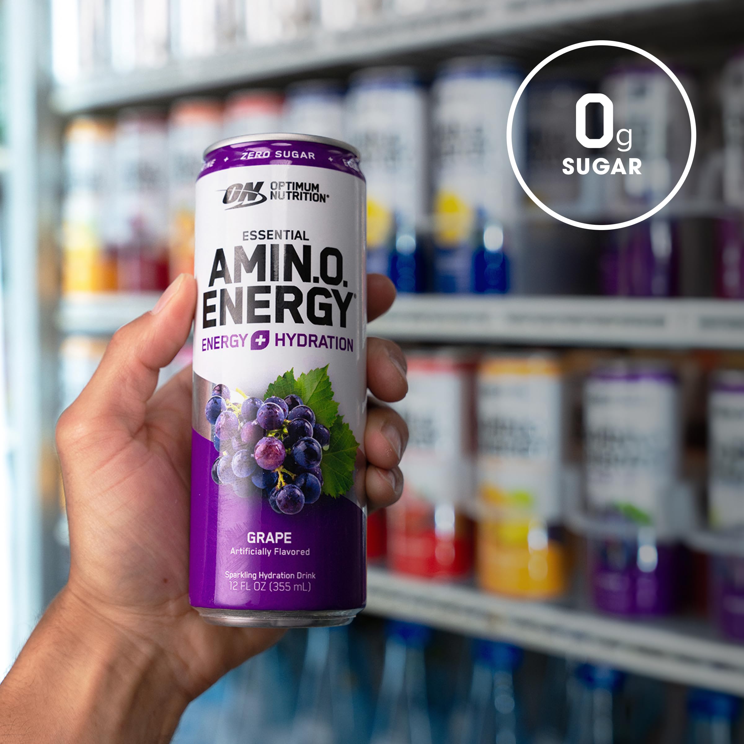 Optimum Nutrition Amino Energy Sparkling Hydration Drink, Electrolytes, Caffeine Optimum NutritionAu supplements