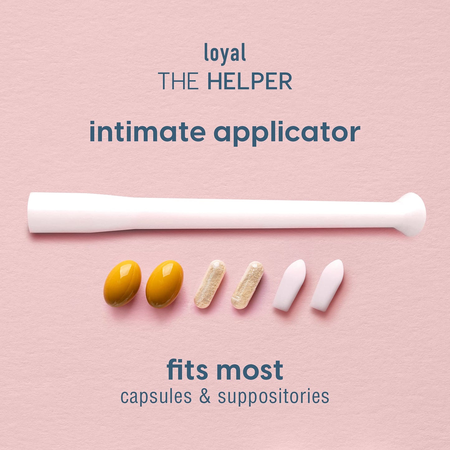 Loyal The Helper Suppository Applicators | Efficient | Compact | Comfortable | Fits Most Brands, Pills, Tablets and Boric Acid Suppositories (30-Pack) LoyalUS supplements