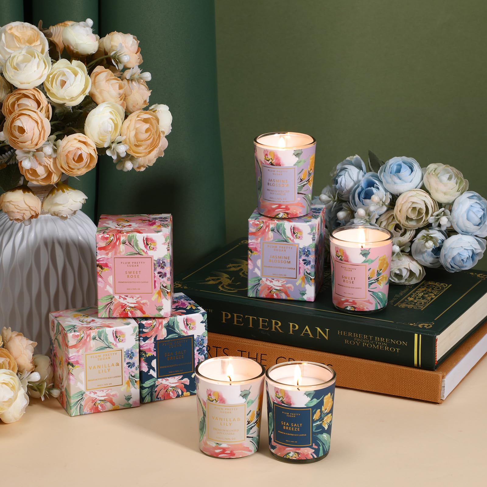 MTLEE 24 Pcs Candles for Home Scented Candle Gifts for Women Bulk 8 Long Lasting Aromatherapy Jar MTLEEAu supplements
