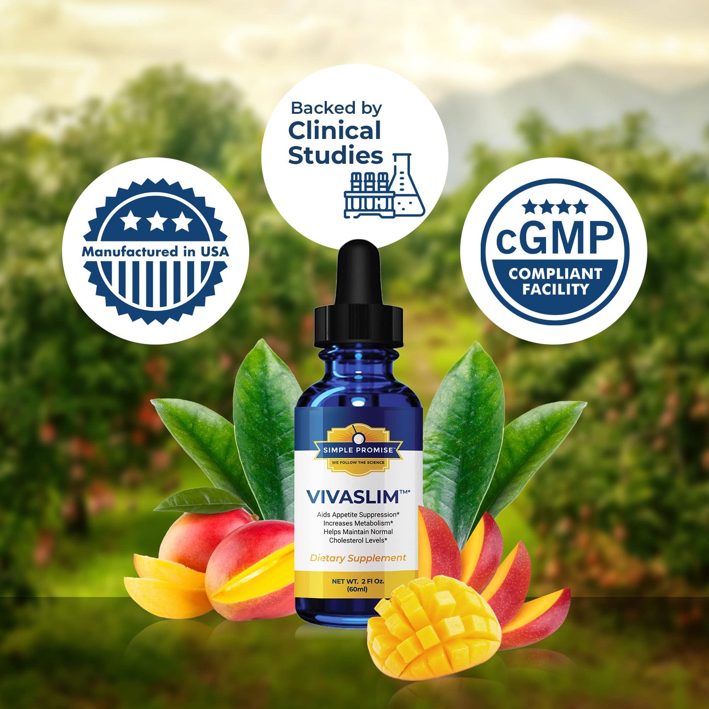 Simple Promise - VivaSlim - Natural Liquid Drops with African Mango, 2 fl oz Simple PromiseUS supplements