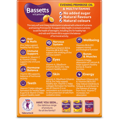 Bassetts Vitamins 12-18 EPO Orange & Passion Fruit 30's, 94.2 g, Orange and passionfruit Bassetts VitaminsUS supplements