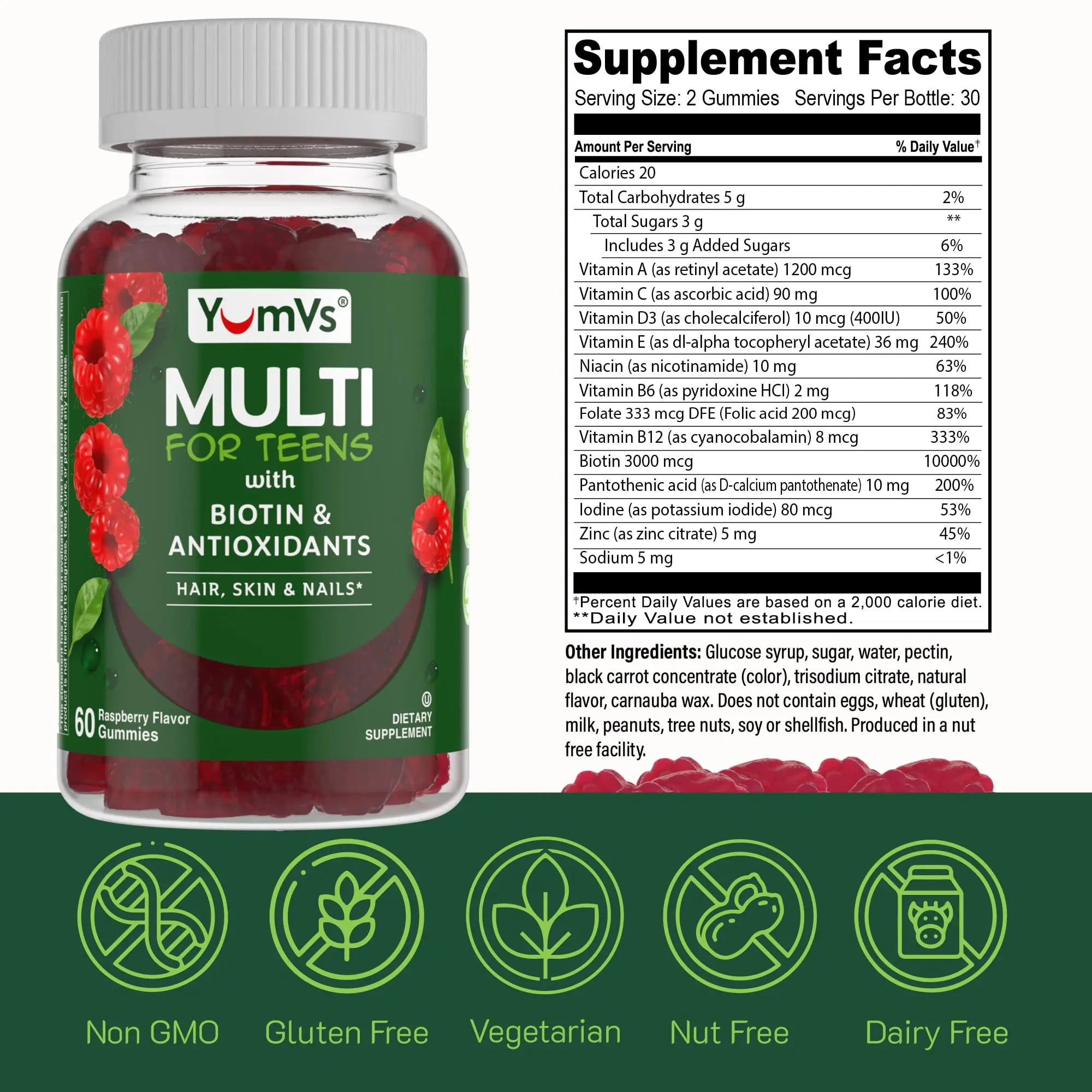 Multivitamin for Adults & Teens Bundle – Complete Daily Health Support Gummies YUM-V'SAu supplements