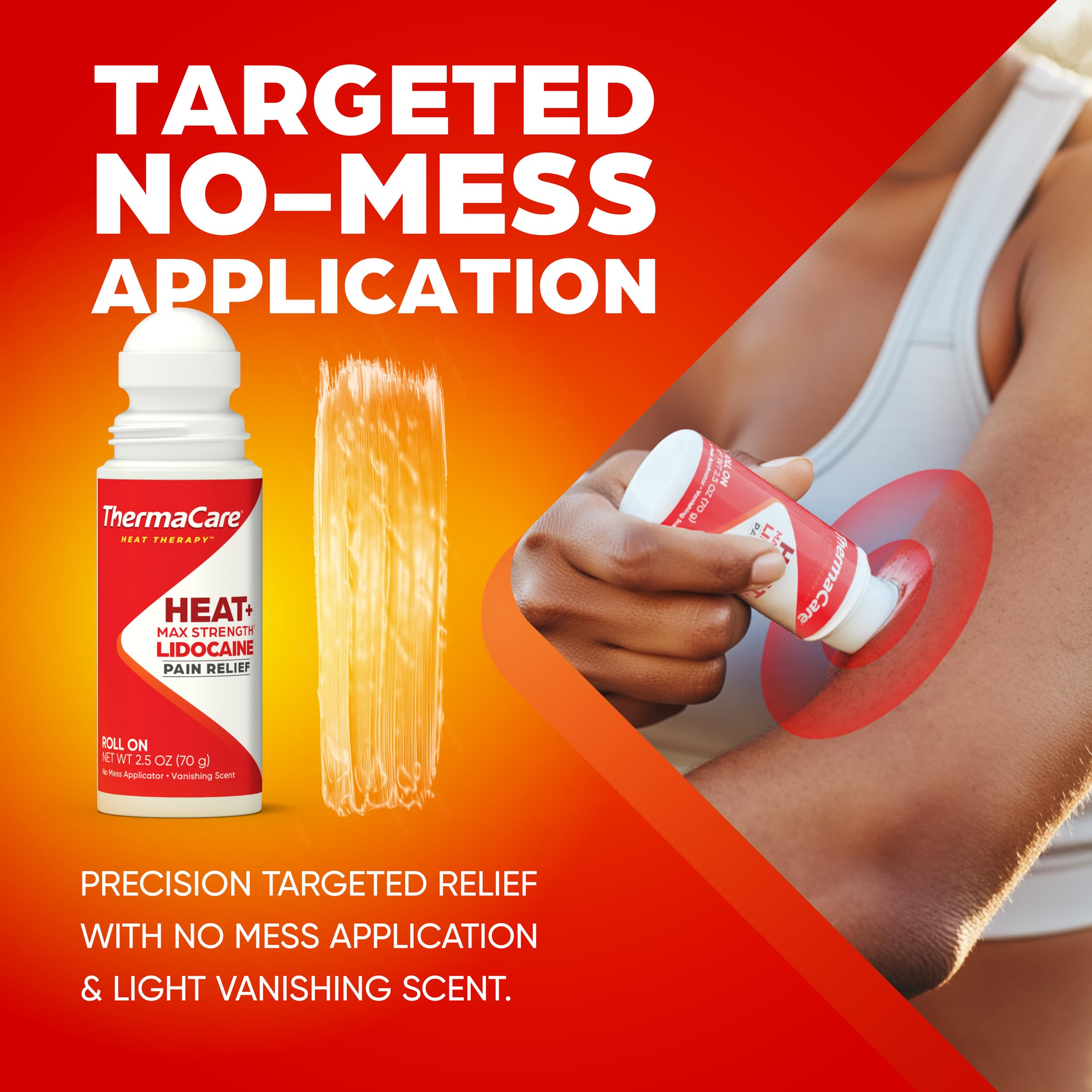 ThermaCare Heat + Max Strength 4% Lidocaine Roll-On - Dual Action Pain Relief with Patented Heatwave Technology - Targeted No-Mess Relief for Back, Neck, Muscles, & Joints ThermaCareAu supplements
