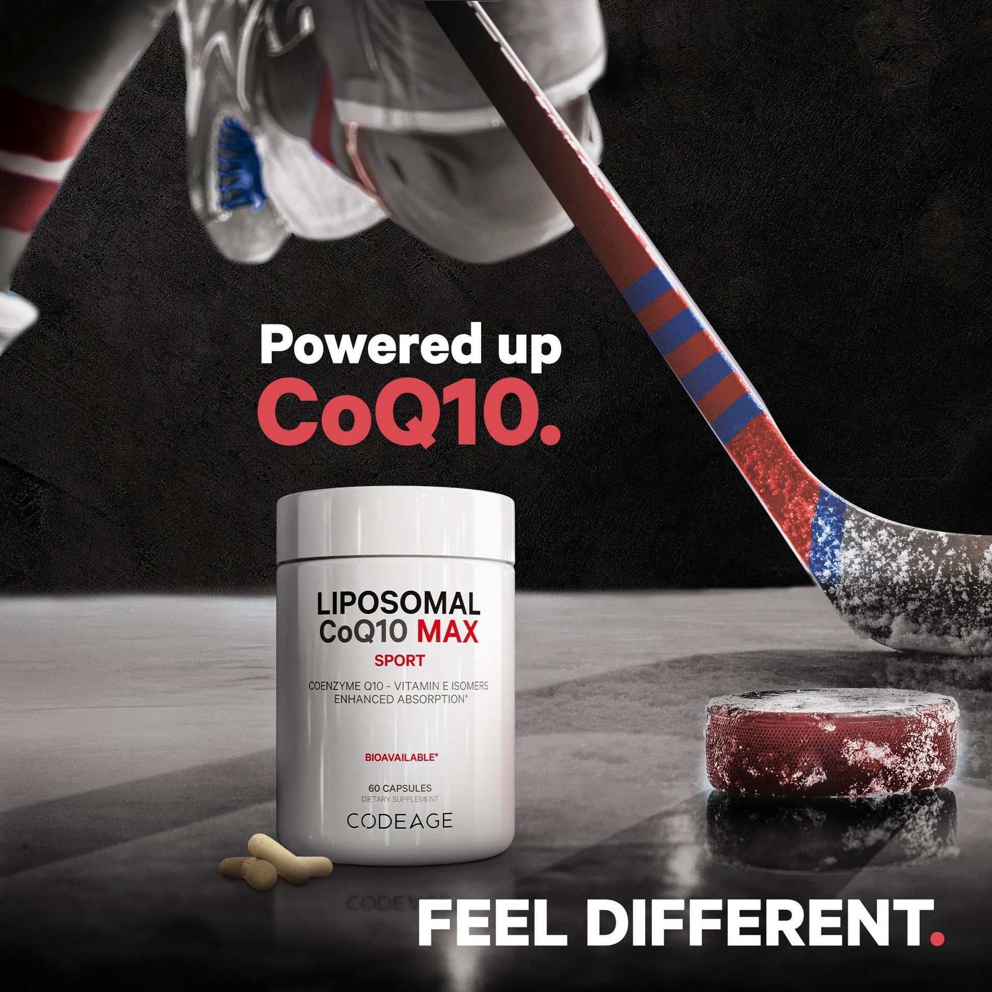 Codeage Liposomal CoQ10 Max Supplement - 250 mg Coenzyme Q10 with Vitamin E Isomers Tocopherols - 2-Month Supply - 1 Capsule Per Serving - Liposomal Delivery - Non-GMO, Gluten-Free - 60 Capsules CodeageAu supplements