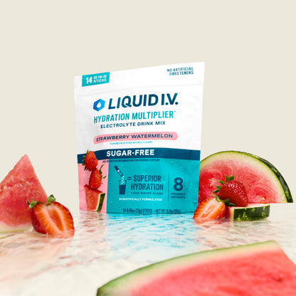 Liquid I.V.® Hydration Multiplier Sugar-Free - Strawberry Watermelon | Electrolyte Powder Drink Mix | 1 Pack (14 Servings) Liquid I.V.US supplements
