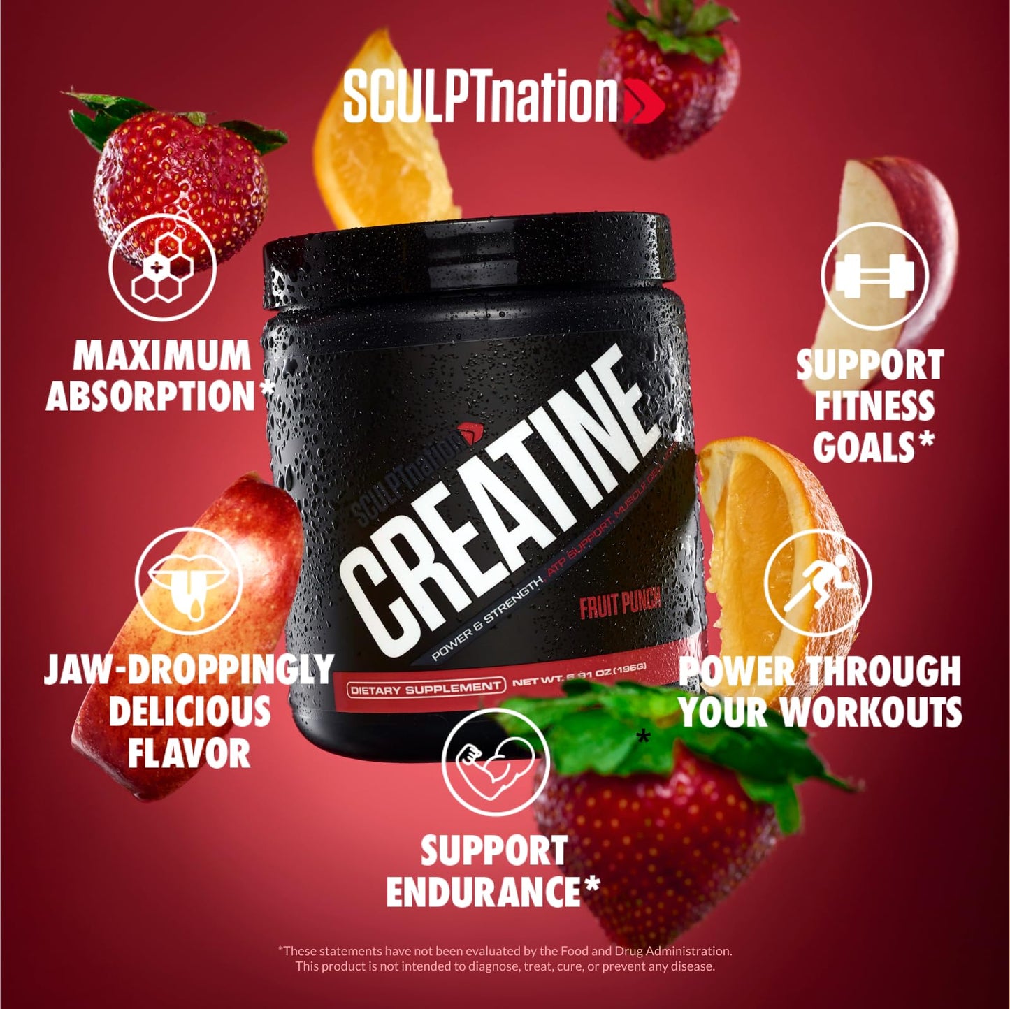 Sculpt Nation by V Shred Creatine - Premium Creatine Monohydrate Powder Sculpt NationUS supplements