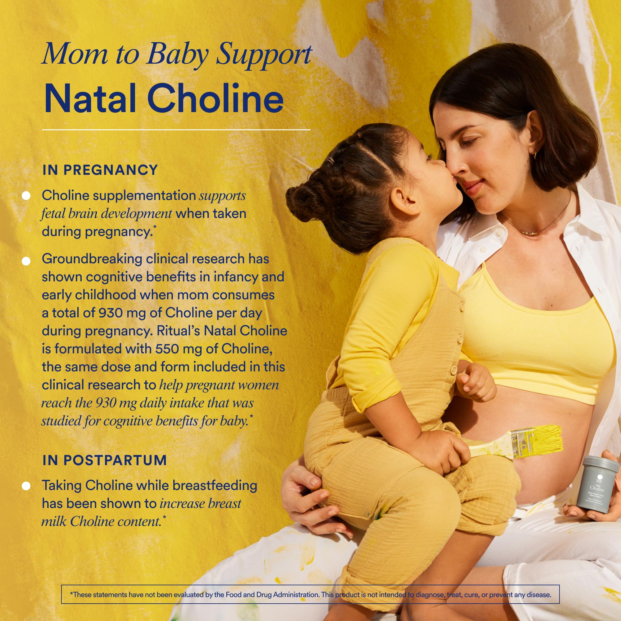 Ritual Postnatal Mom-to-Baby Set, Postpartum Multivitamin and Natal Choline Supplements, Supports Lactation, Immune Function, and Baby's Cognitive Function RitualUS supplements