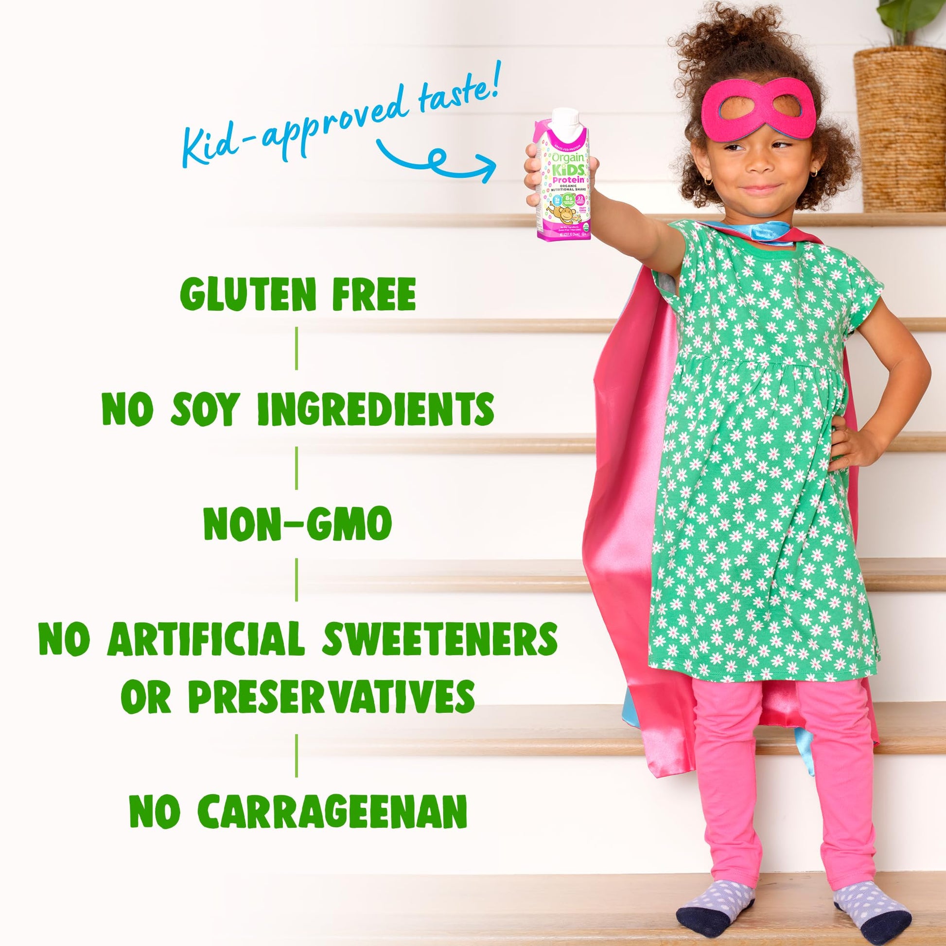 Orgain Organic Kids Nutritional Protein Shake, Fruity Cereal - Kids Snacks with 8g Dairy OrgainAu supplements