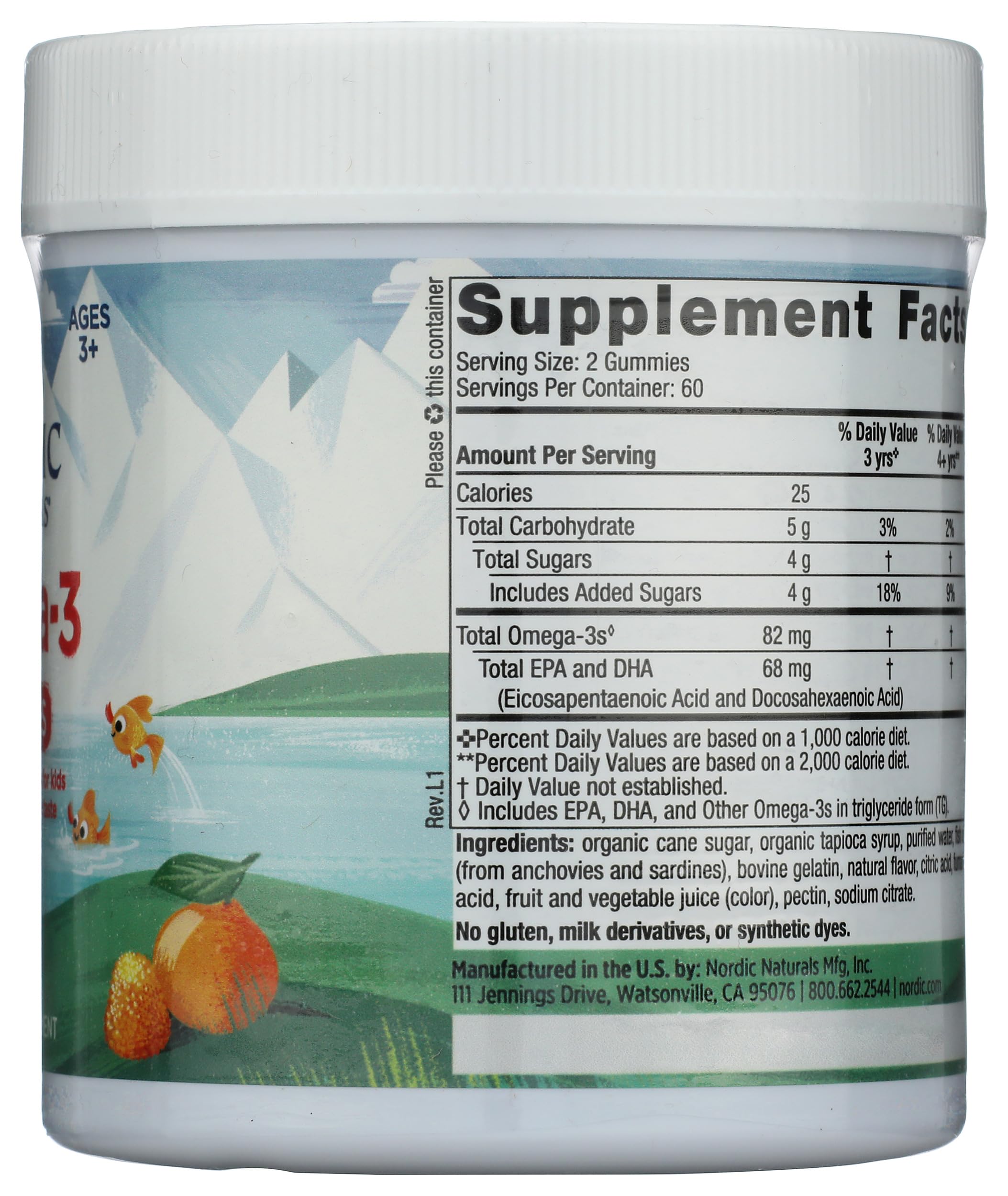 Nordic Naturals Nordic Omega 3 Gummies, 120 Ct Nordic NaturalsAu supplements