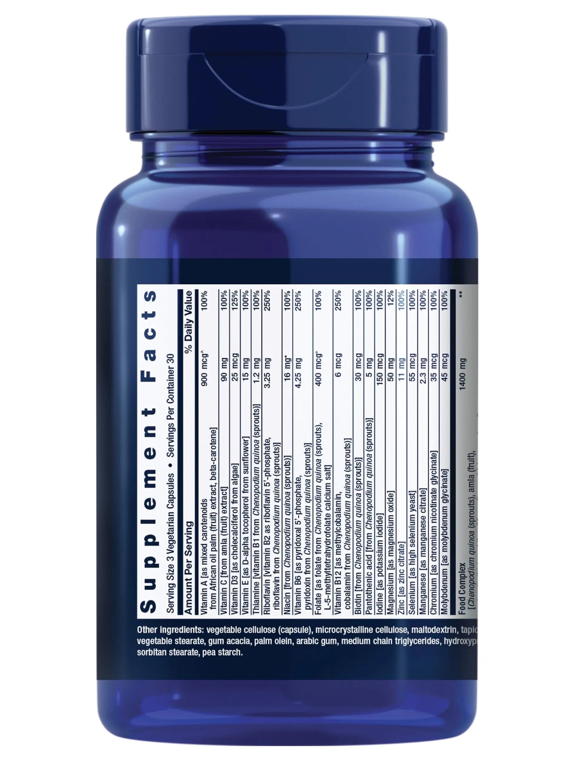 Life Extension Whole Food Multivitamin, Plant-derived Vitamin D3, A, B, C & E, Plus Minerals, Plant extracts, Stay Healthy from Head to Toe Life ExtensionAu supplements
