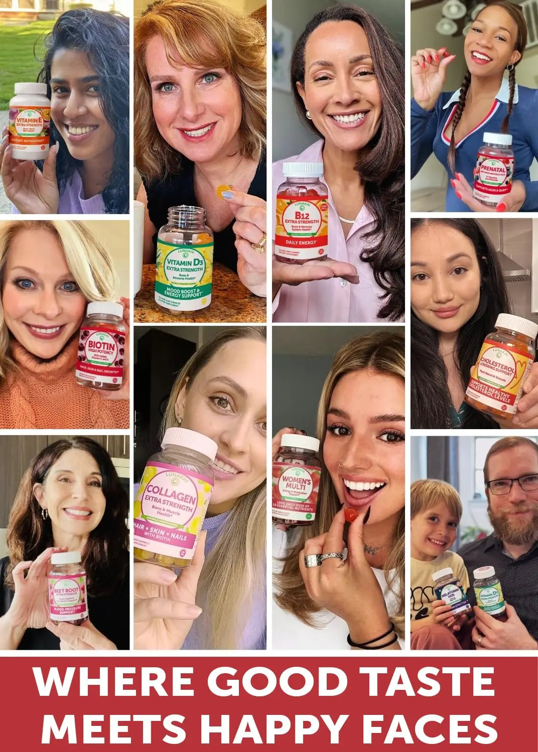 Lunakai USA Made Womens Multivitamin Gummies - Delicious Daily Dose with 16 Multi Vitamins for Women LunakaiAu supplements