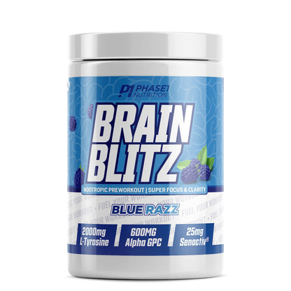 Phase One Nutrition Brain Blitz, Blue Razz - 20 Servings Phase One NutritionUS supplements