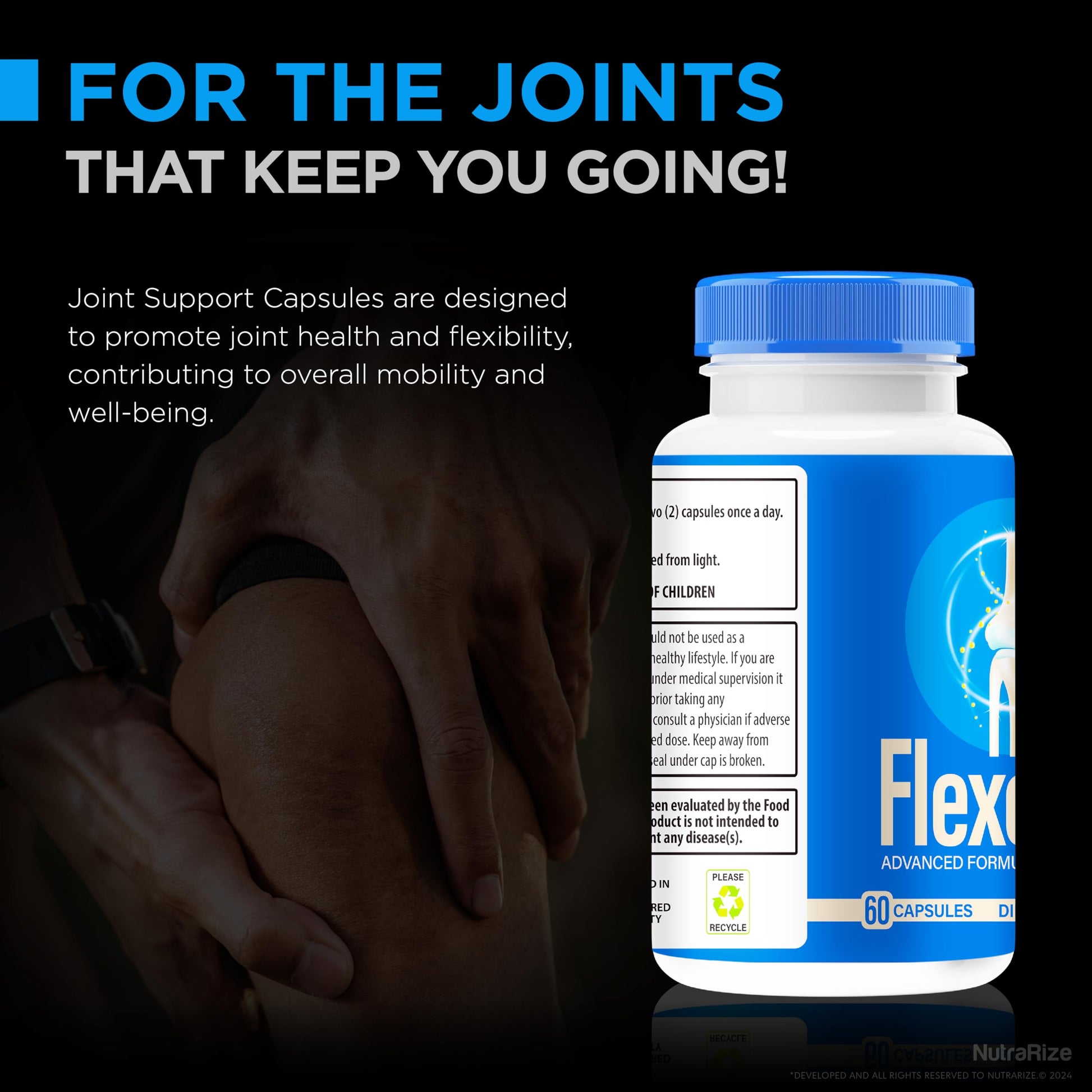 NutraRize (2 Pack) Flexopril Ultra Capsules, Official Flexopril for Joint Support, All-Natural Formula to Fortify Bones and Bolster Flexibility, Premium FlexoprilUltra Pills Review (120 Capsules) NutraRizeAu supplements