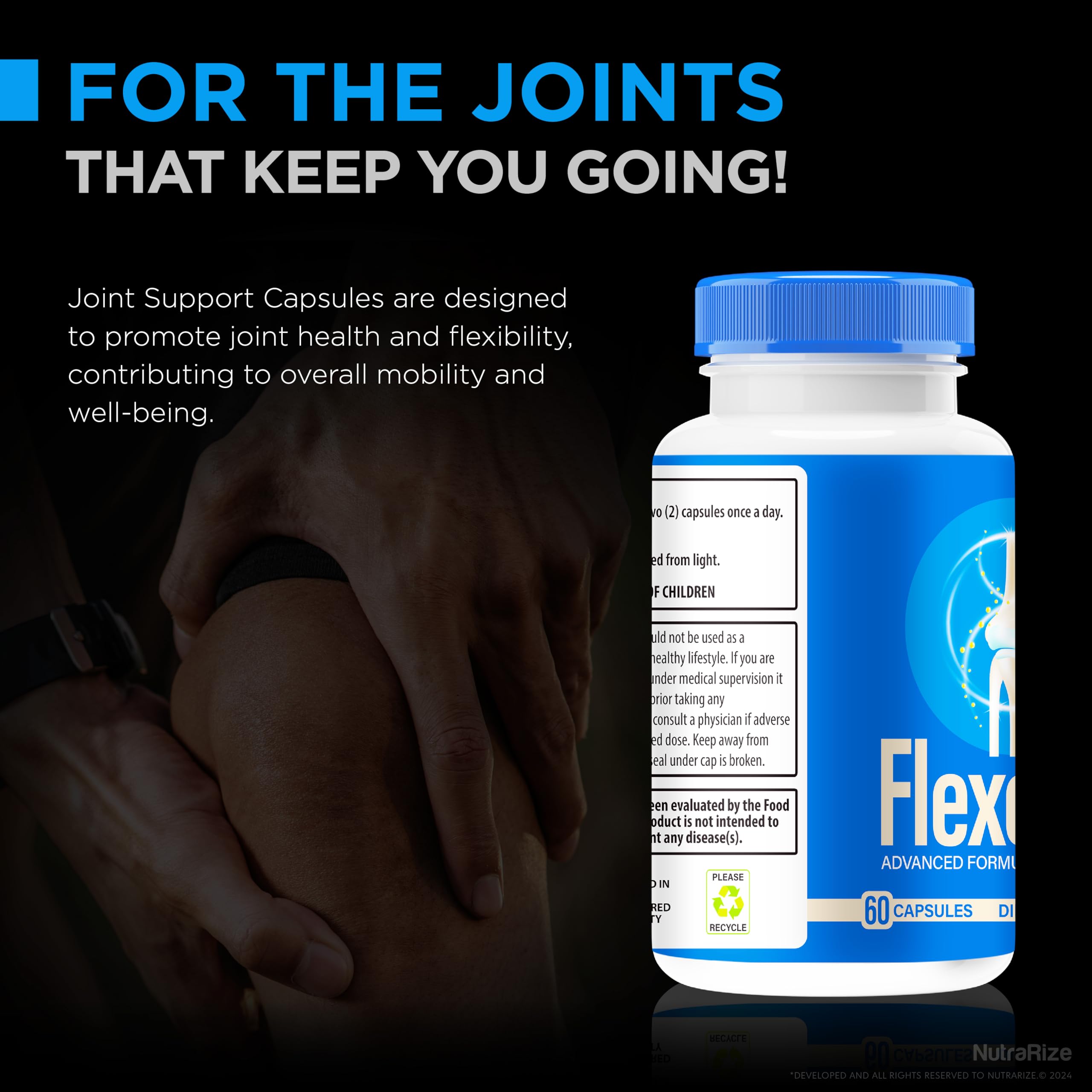 NutraRize (2 Pack) Flexopril Ultra Capsules, Official Flexopril for Joint Support, All-Natural Formula to Fortify Bones and Bolster Flexibility, Premium FlexoprilUltra Pills Review (120 Capsules) NutraRizeAu supplements