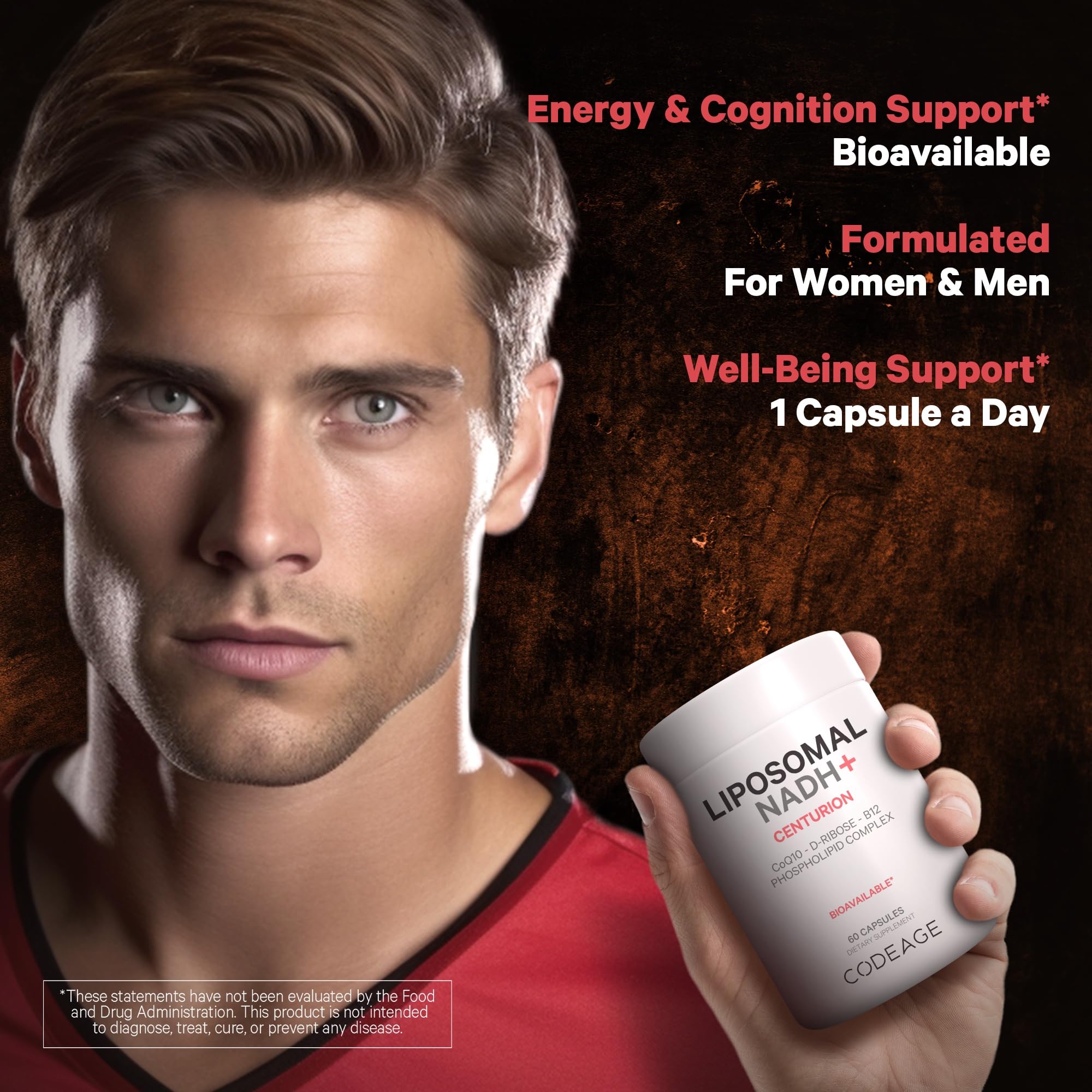 Codeage Liposomal NADH+ Supplement - CoQ10 - Vitamin B12 - D-Ribose Bioenergy CodeageUS supplements