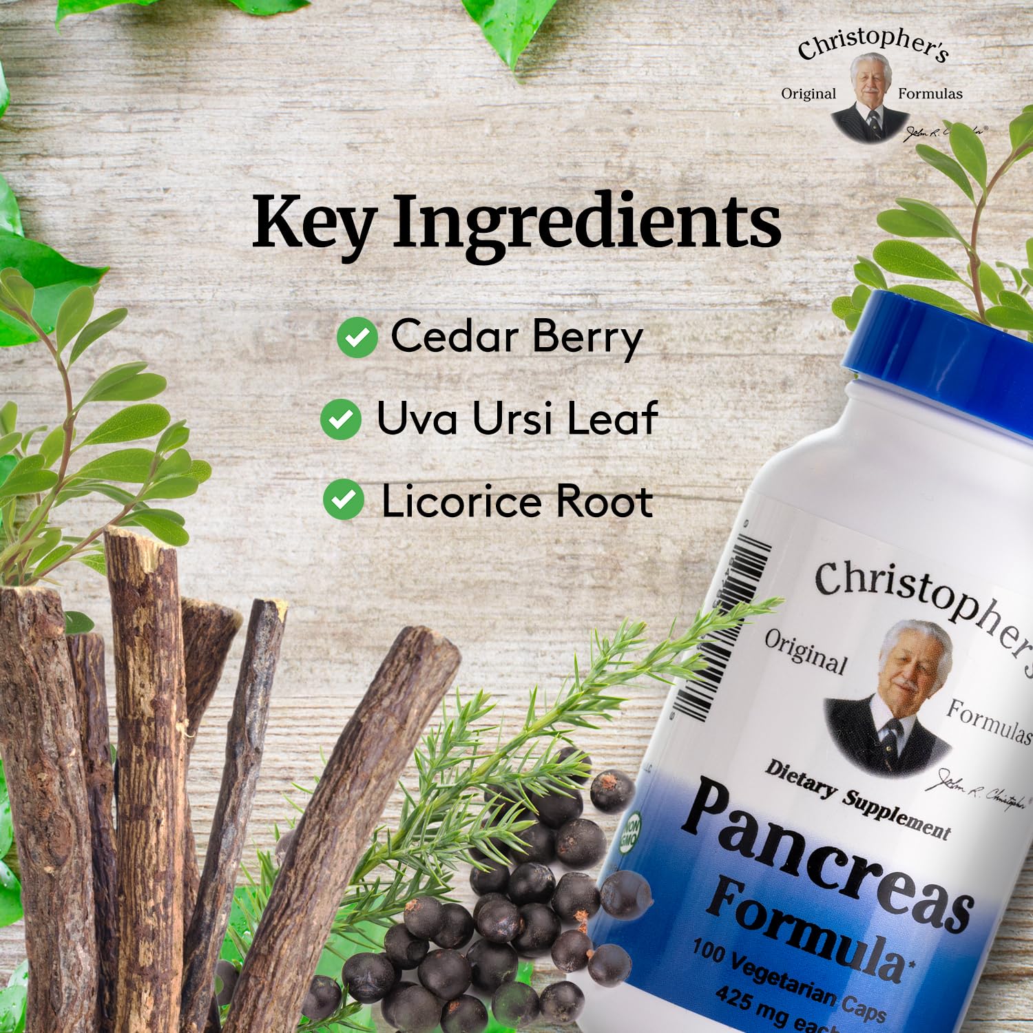 Christopher's Original Formulas Pancreas Formula - Pancreas Cleanse Detox & Repair - Probiotics for Digestive Health Christopher's Original FormulasAu supplements