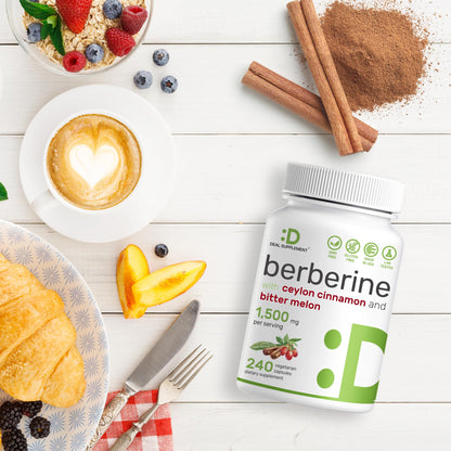Berberine Supplement 500mg Per Capsule (1500mg Per Serving) | 240 Veggie Capsules DEAL SUPPLEMENTUS supplements