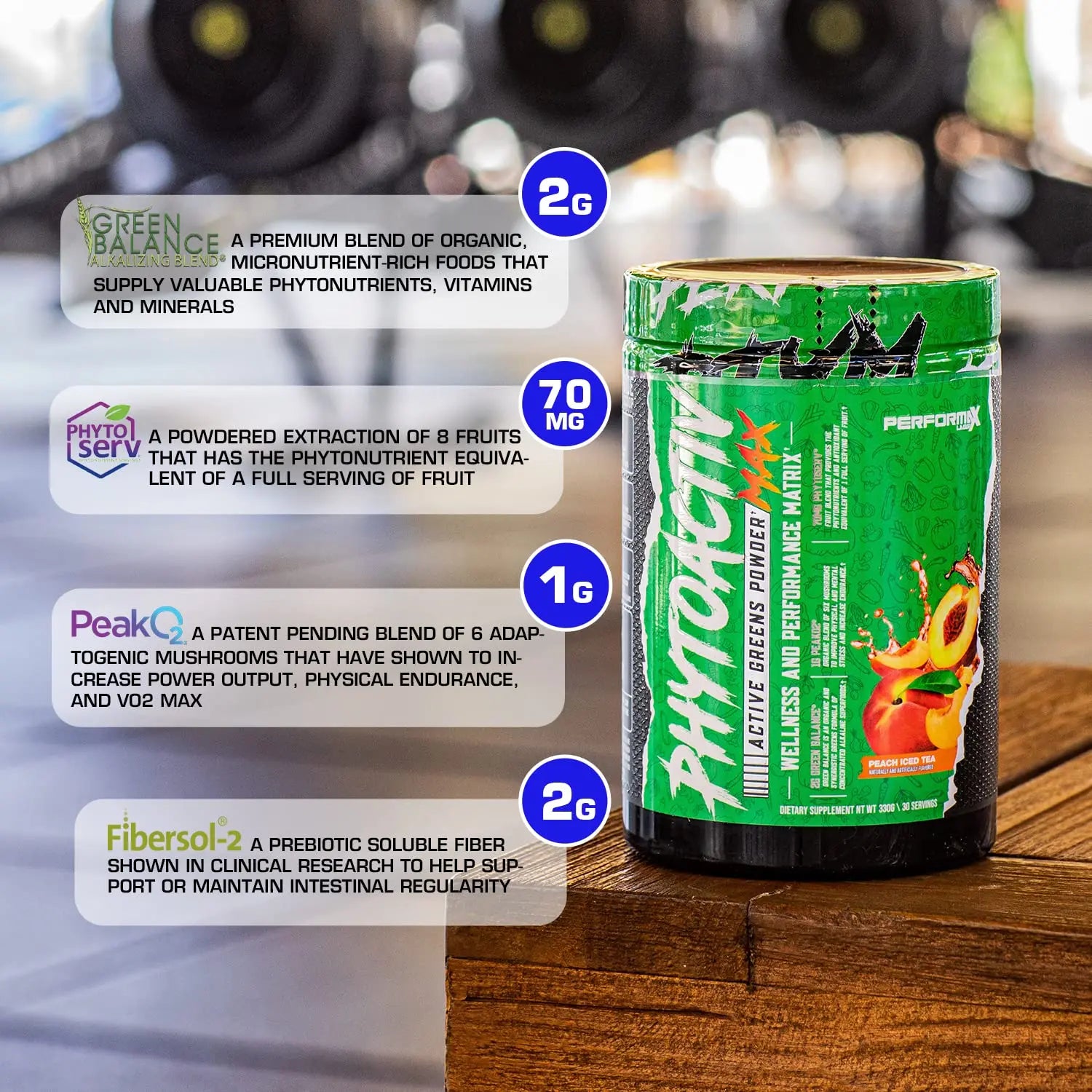 Performax Labs PhytoactivMax Active Greens Powder Wellness and Performance Matrix | Phytonutrients – Overall Health | 30 Servings (Strawberry Pineapple) Performax Labsnz supplements