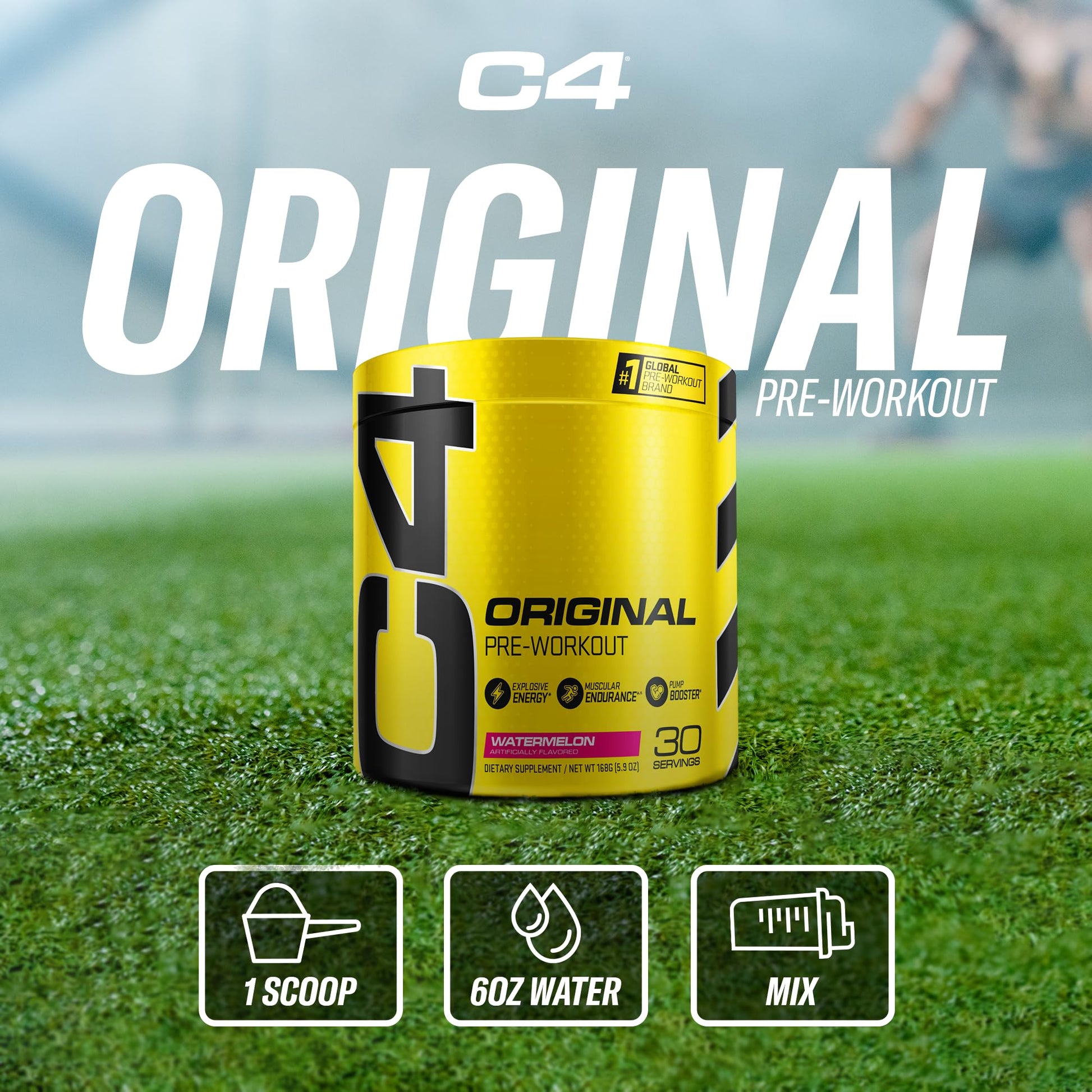 Cellucor C4 Original Pre Workout Powder Watermelon Sugar Free Preworkout Energy CellucorUS supplements