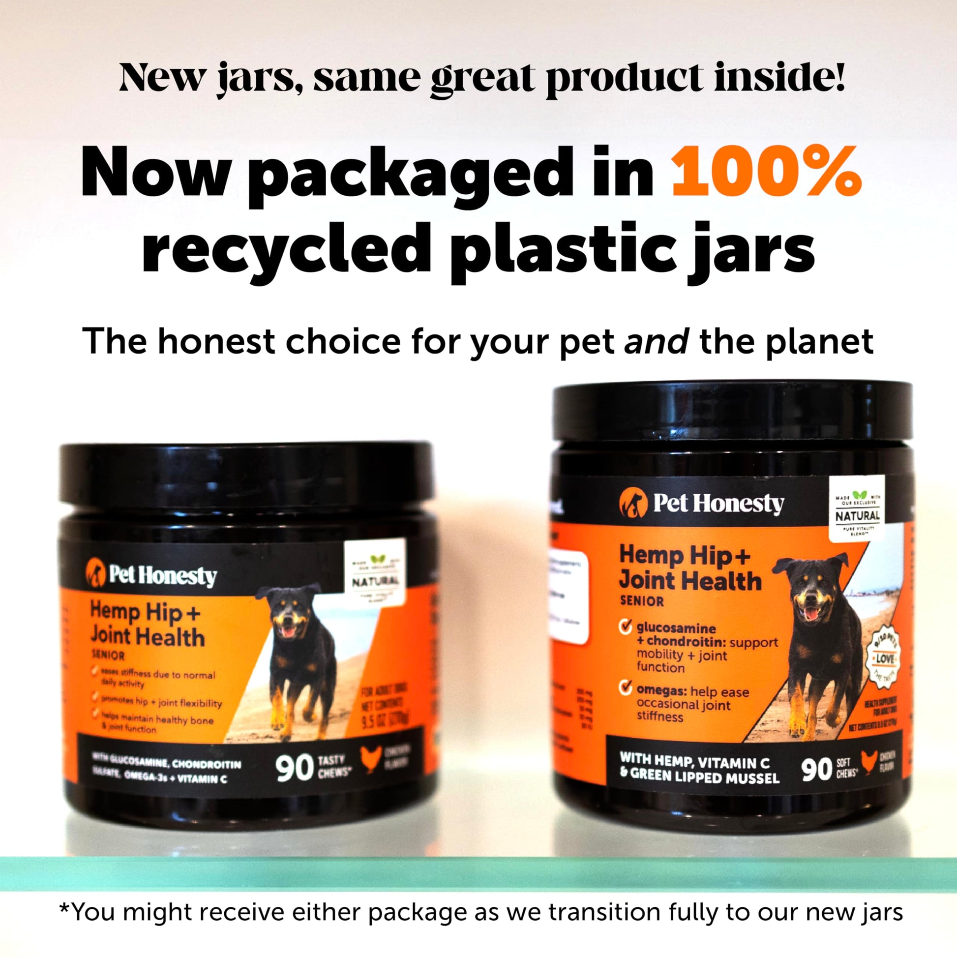 Senior Hemp Hip and Joint Supplement for Dogs - Glucosamine Chondroitin, MSM & Green Lipped Mussel - Relief for Joint Stiffness, Advanced Strength Mobility Support for Senior Dogs (Chicken, 90 Ct) Pet HonestyAu supplements