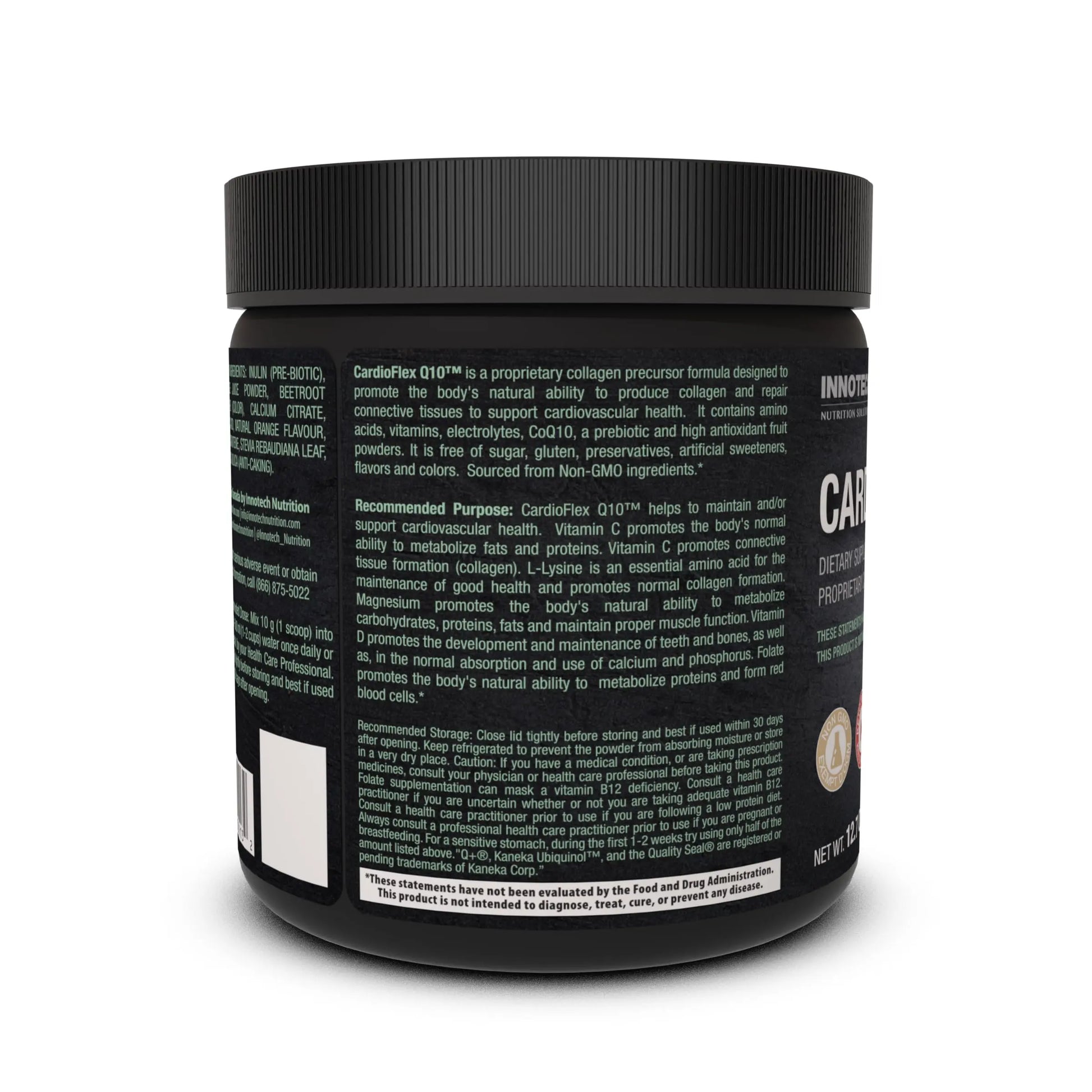 Innotech Nutrition CardioFlex Q10 Heart Health & Energy Support CoQ10 Amino Acids & Electrolytes Orange 360g Innotech Nutrition Solutionsnz supplements