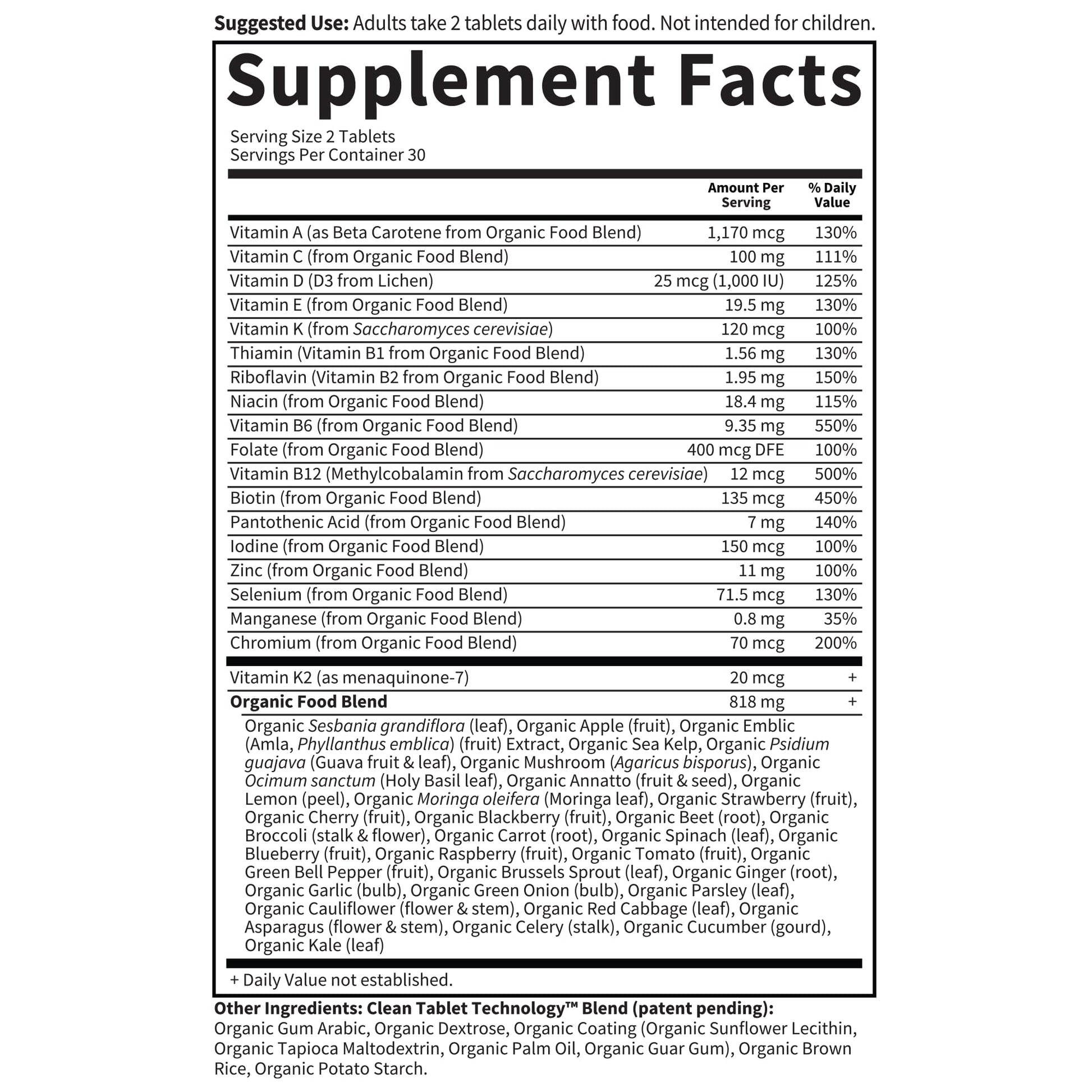 Garden of Life Organics Whole Food Multivitamin for Men, 60 Tablets, Vegan Mens Vitamins and Minerals for Health and Well-Being Garden of LifeAu supplements