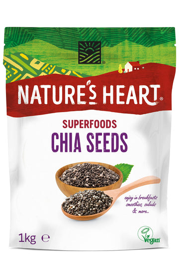 Terrafertil Nature’s Heart Chia Seeds, 1 kg Nature's HeartUS supplements