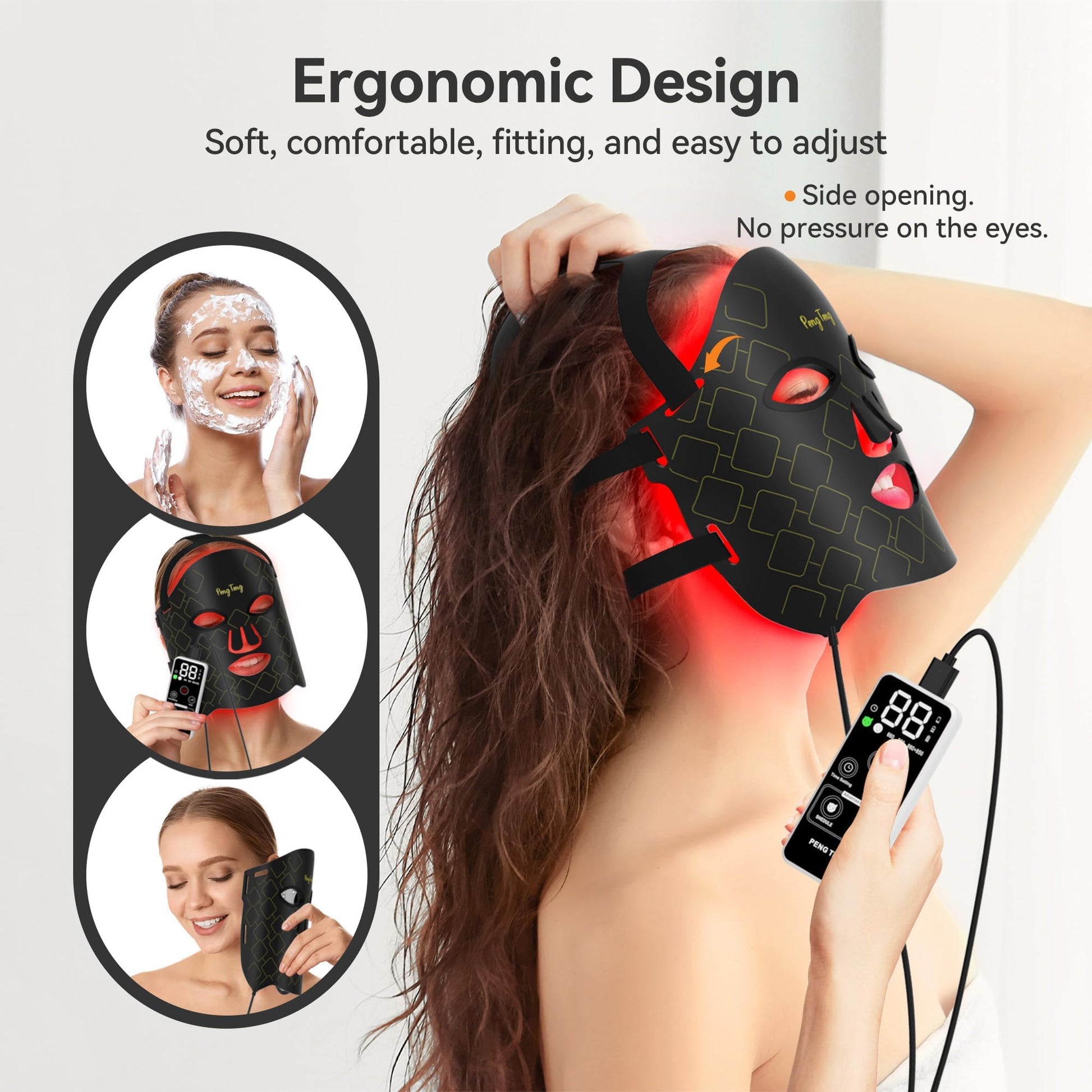 Peng Teng Red Light Therapy for Face, 660NM and 850NM,Innovative use of Monitoring,red Light Therapy Masks PengTengAu supplements