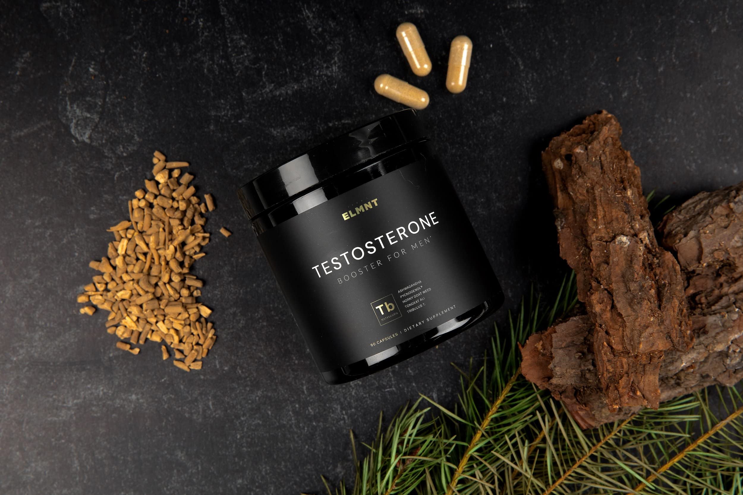 21,800mg Testosterone Booster for Men 8X Strength w. Ashwagandha, Tongkat Ali TERRA ELMNTUS supplements