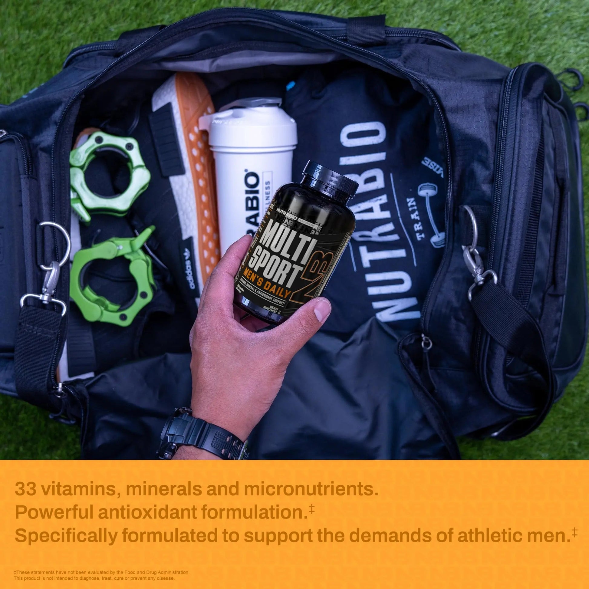 NutraBio Multisport for Men - Mens MultiVitamin - 33 Vitamins, Minerals, Micronutrients - Rich in Antioxidants NutraBioAu supplements