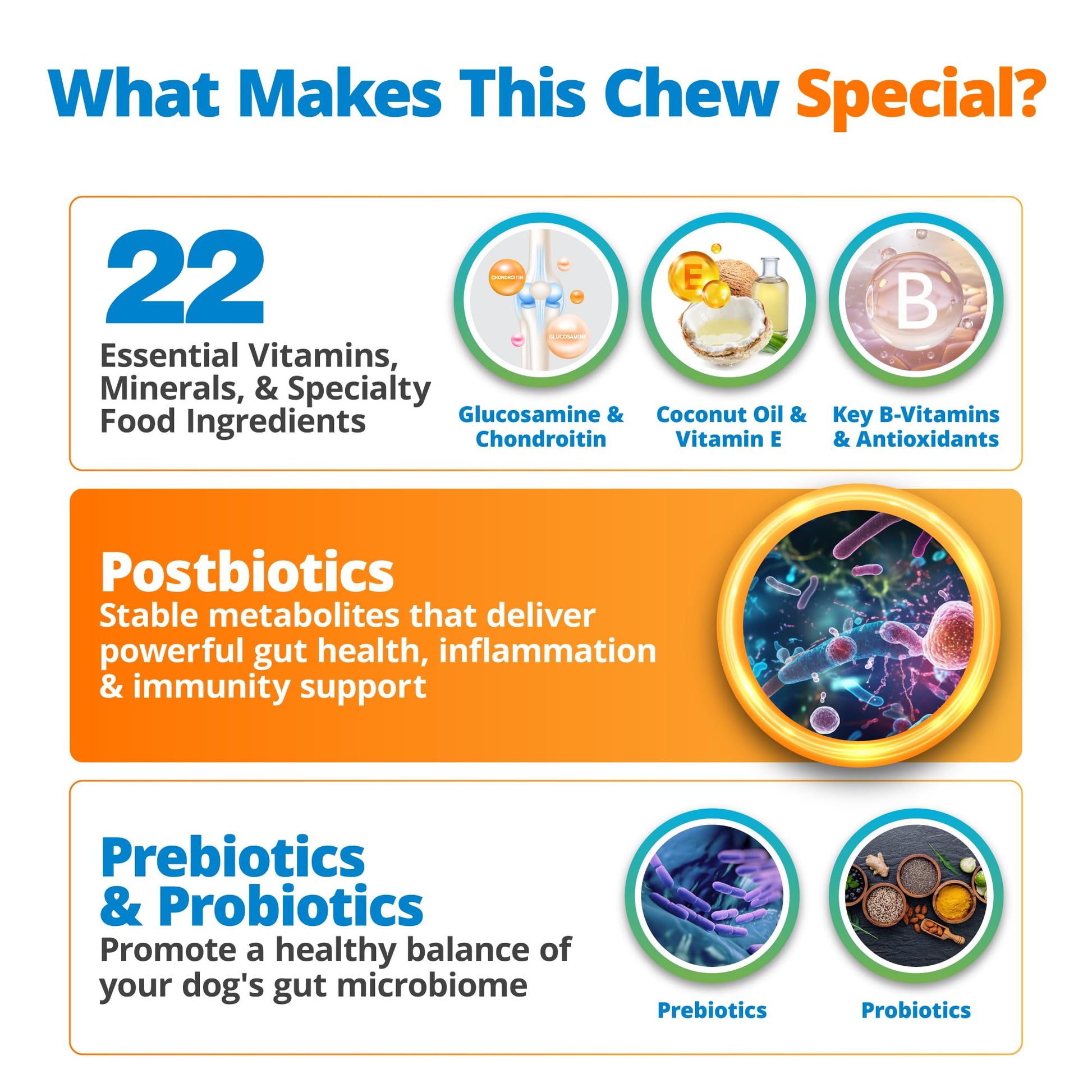 5Strands Dog Multivitamin Chews, 10-in-1, Vitamins & Postbiotics, All Ages & Breeds - Digestion, Brain, Organs, Heart, Mobility, Vision, Skin & Coat, Immunity - Dog Supplement (Peanut Butter, 90ct) 5StrandsAu supplements