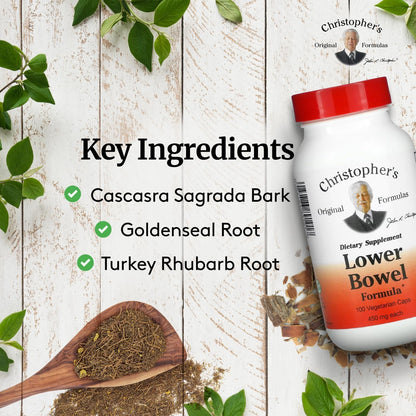 Dr. Christopher's Lower Bowel Cleanse Formula Capsules - Herbal Laxative Colon Dr. Christopher'sUS supplements
