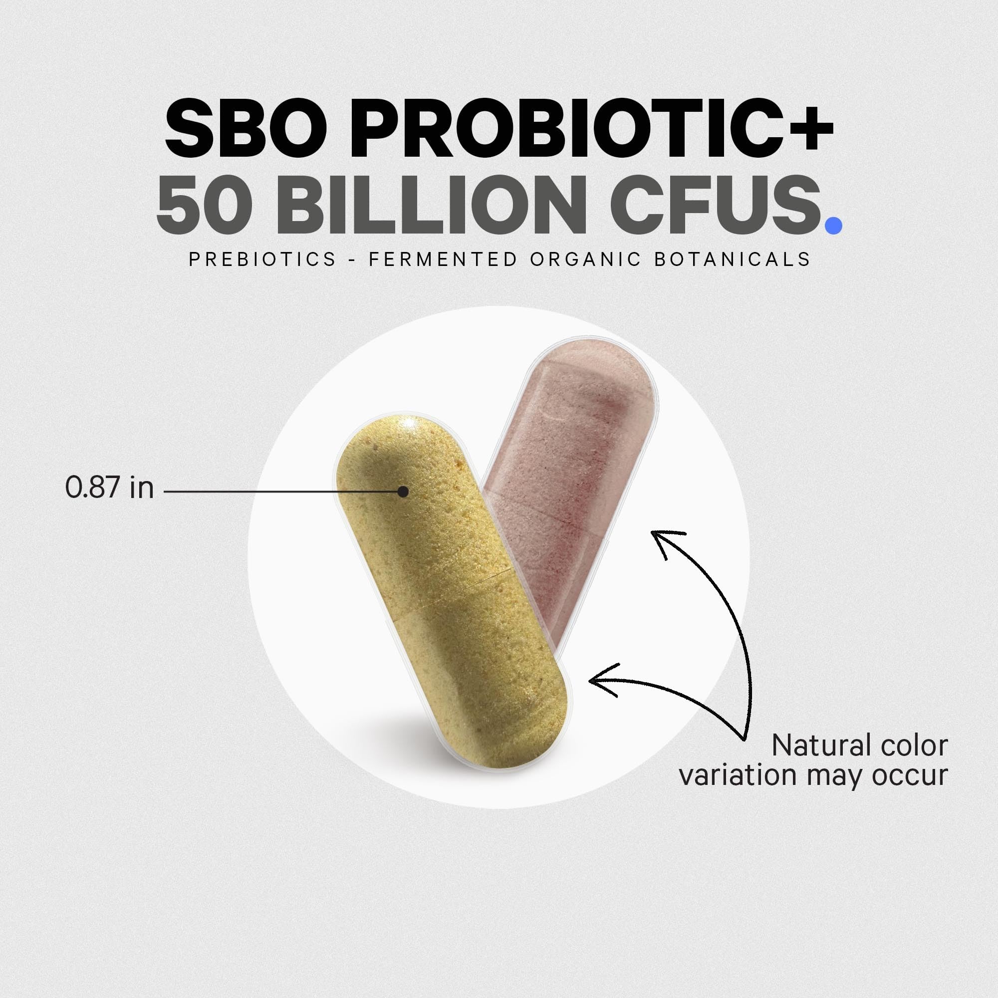 Codeage SBO Probiotics, 50 Billion CFUs Per Serving, Multi Strain Soil Based Organisms Blend and Organic Fermented Botanical Blend, Shelf-Stable, 90 Capsules CodeageAu supplements