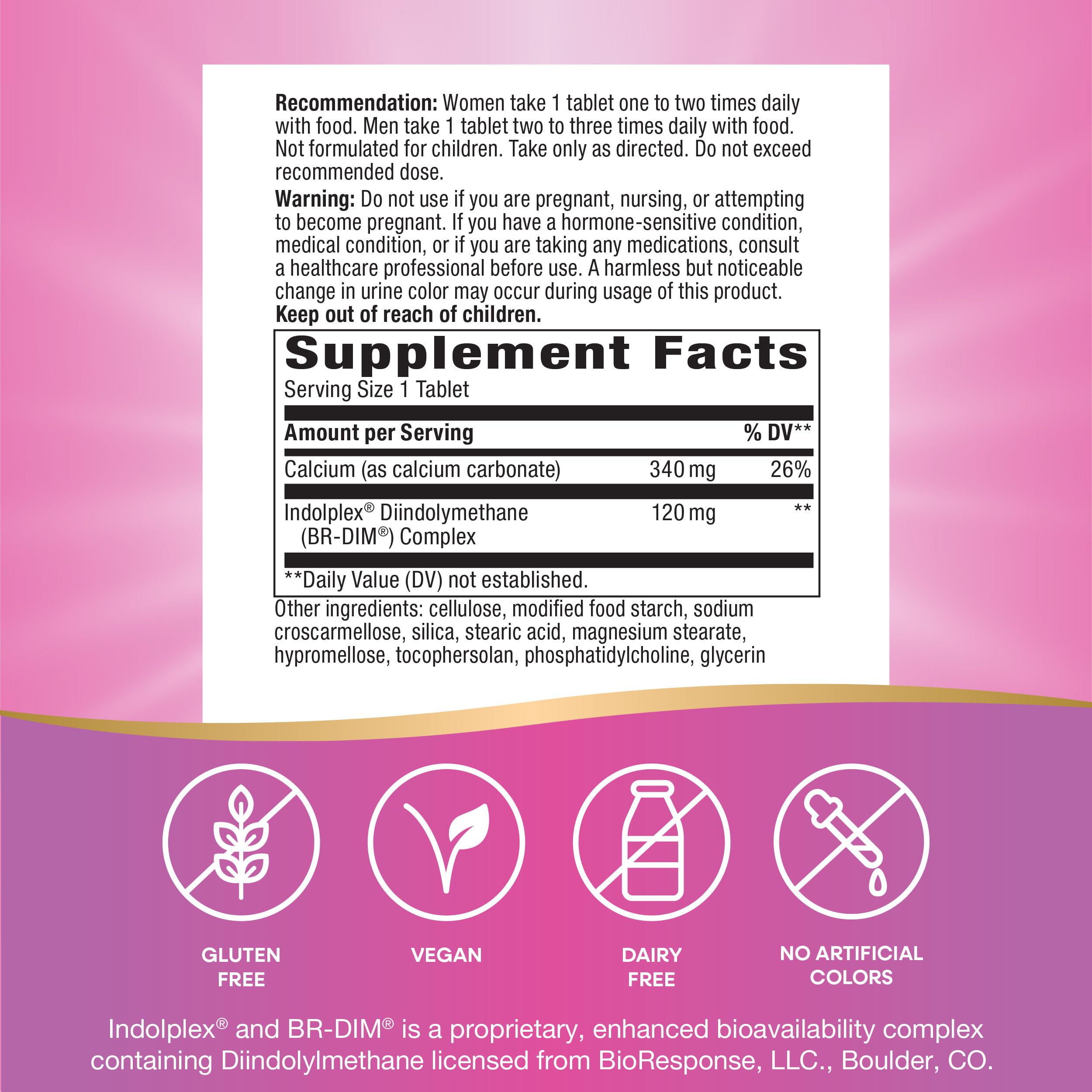 Nature's Way Estrobalance, Absorbable BR-DIM, Supports Healthy Estrogen Metabolism*, Vegan, Gluten Free, 60 Tablets (Packaging May Vary) Nature's WayAu supplements