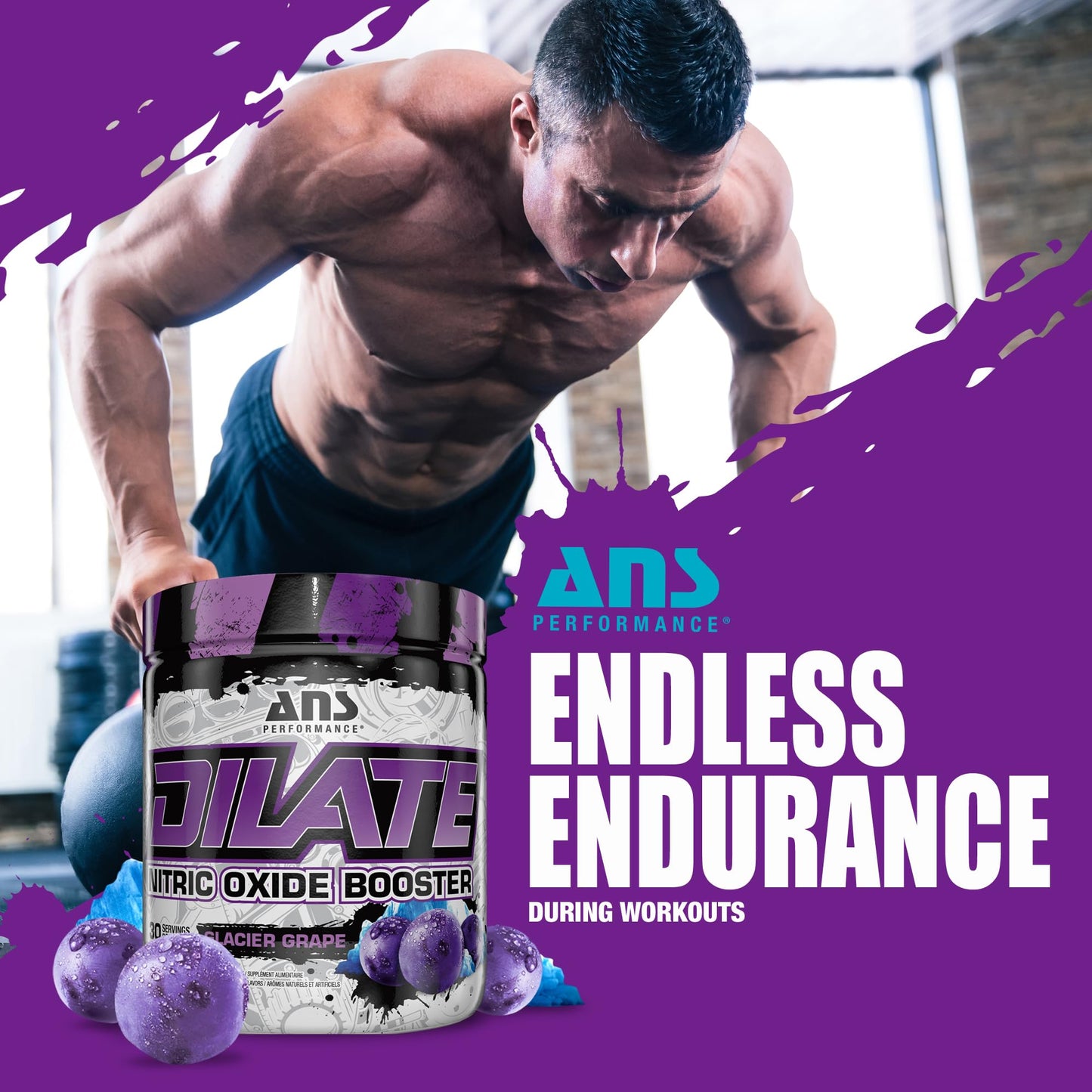 ANS Performance Dilate Pump PreWorkout Powder - Dietary Supplement - Maximizes ANS PerformanceUS supplements
